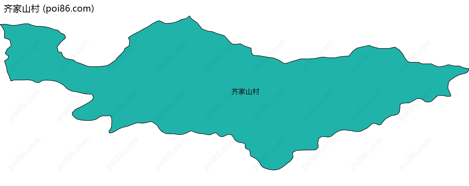 齐家山村边界地图