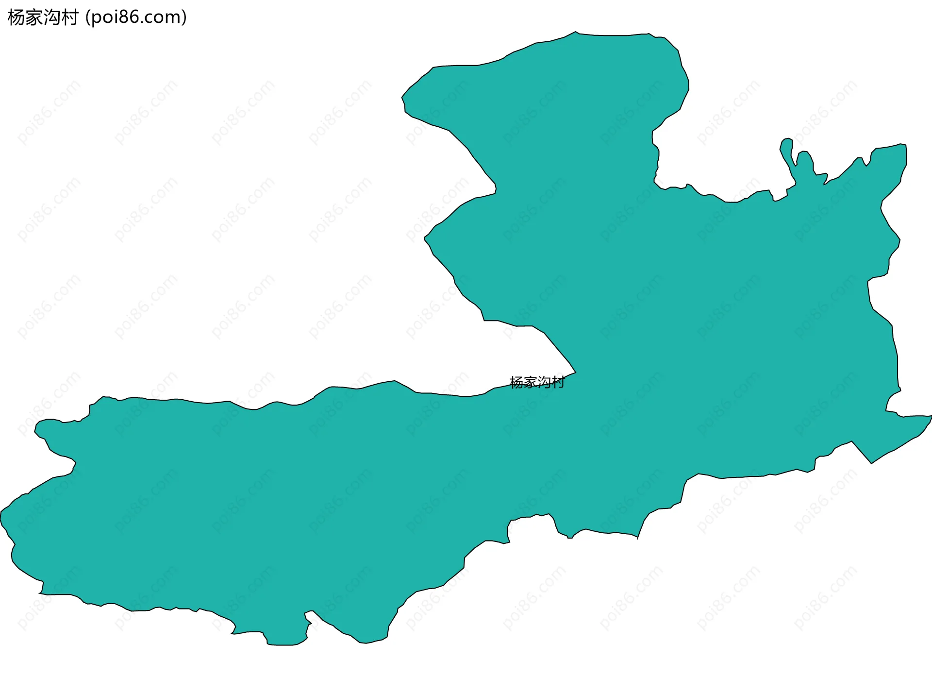 杨家沟村边界地图