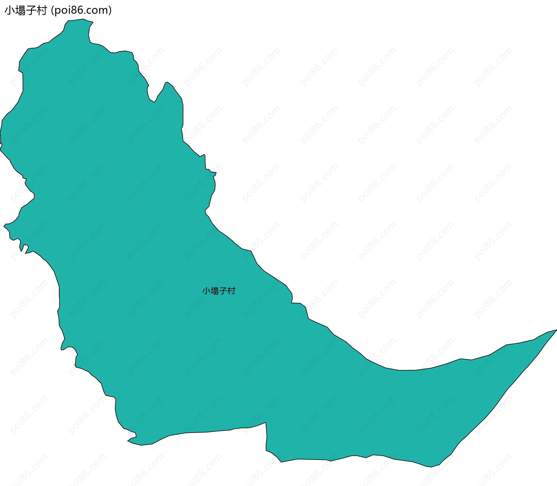 小塌子村边界地图