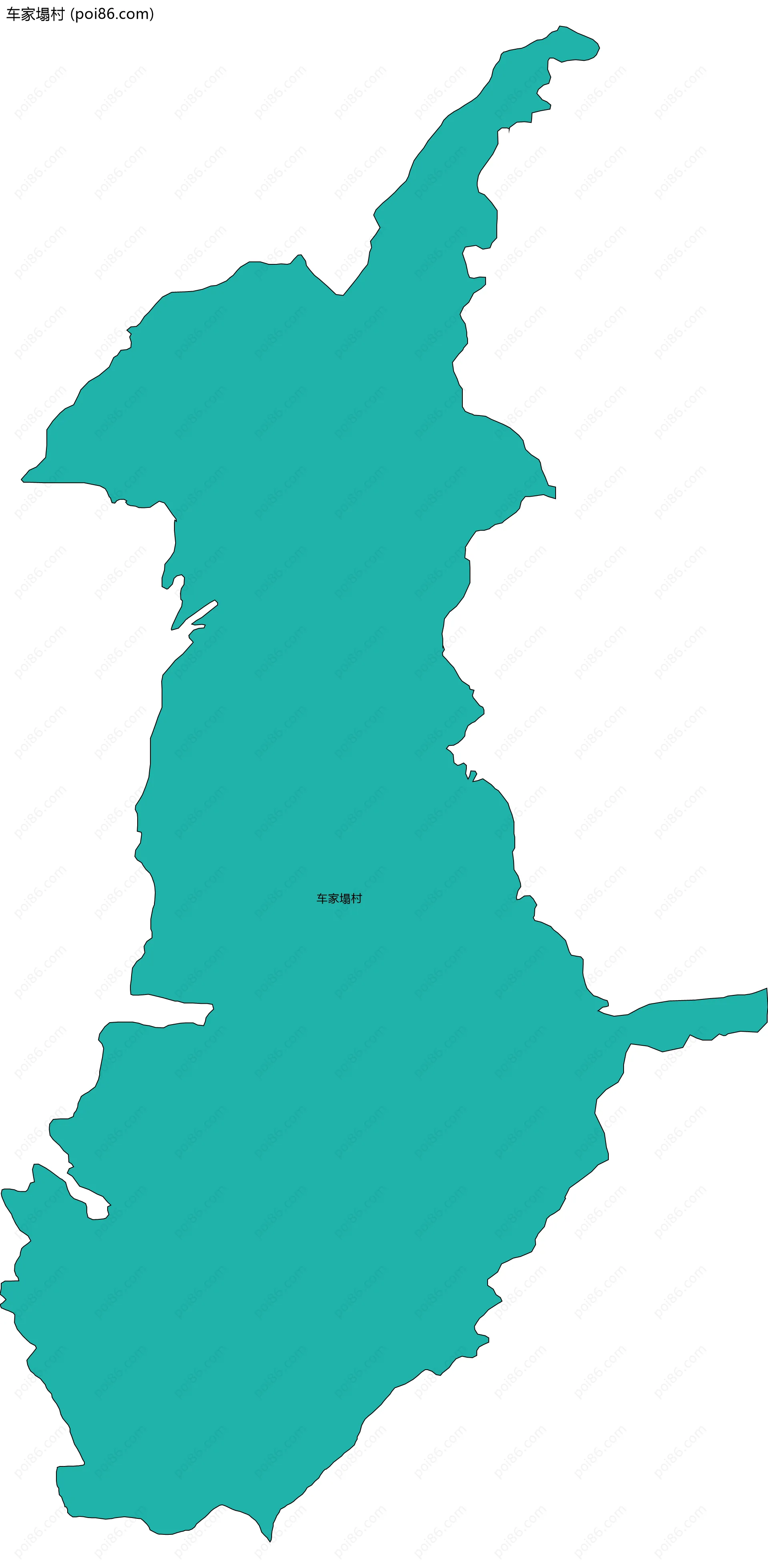 车家塌村边界地图