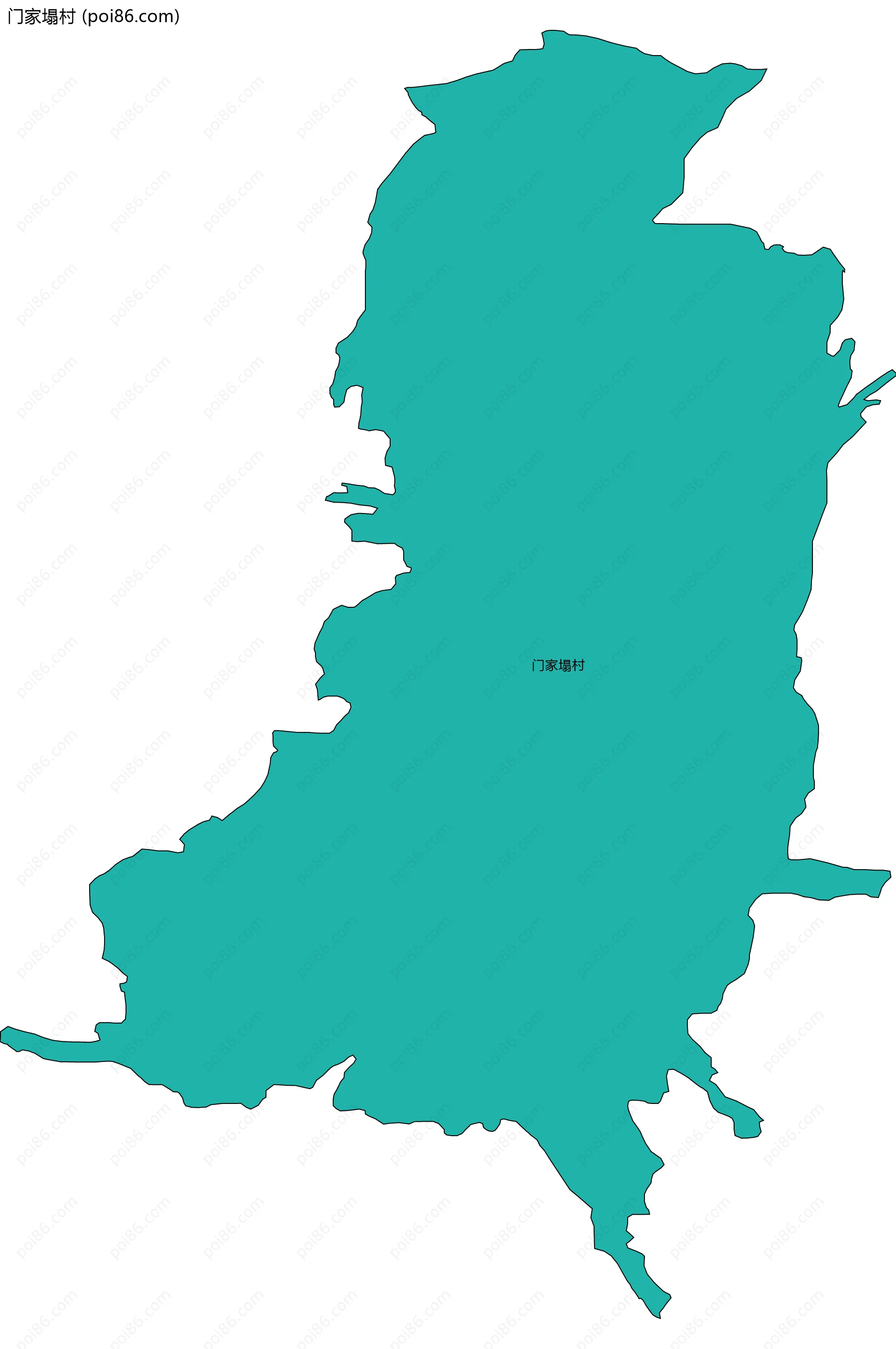 门家塌村边界地图