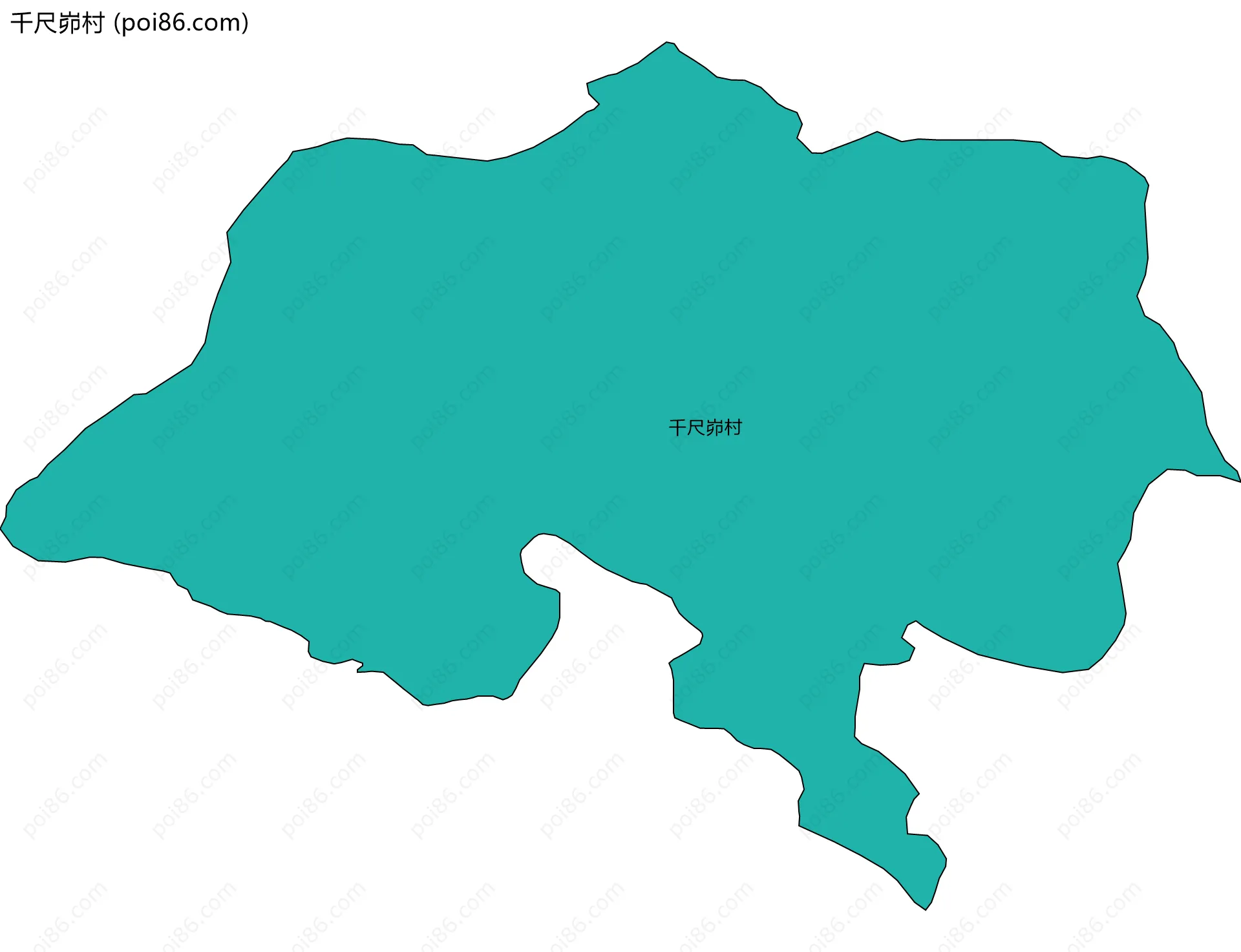 千尺峁村边界地图