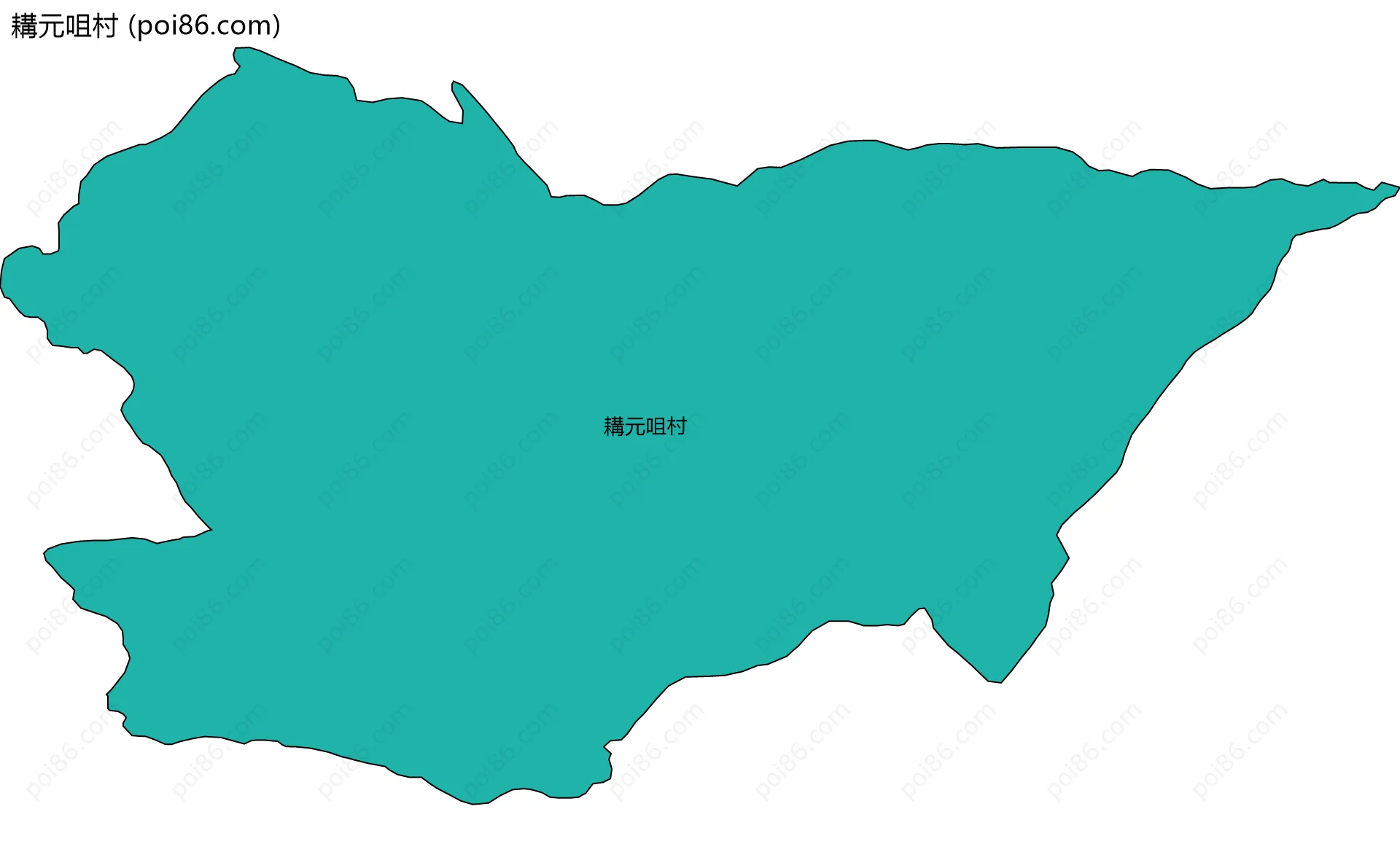 耩元咀村边界地图
