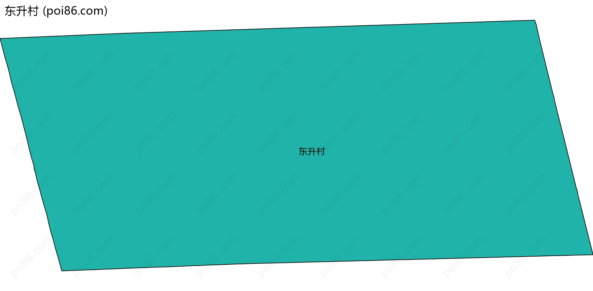 东升村边界地图