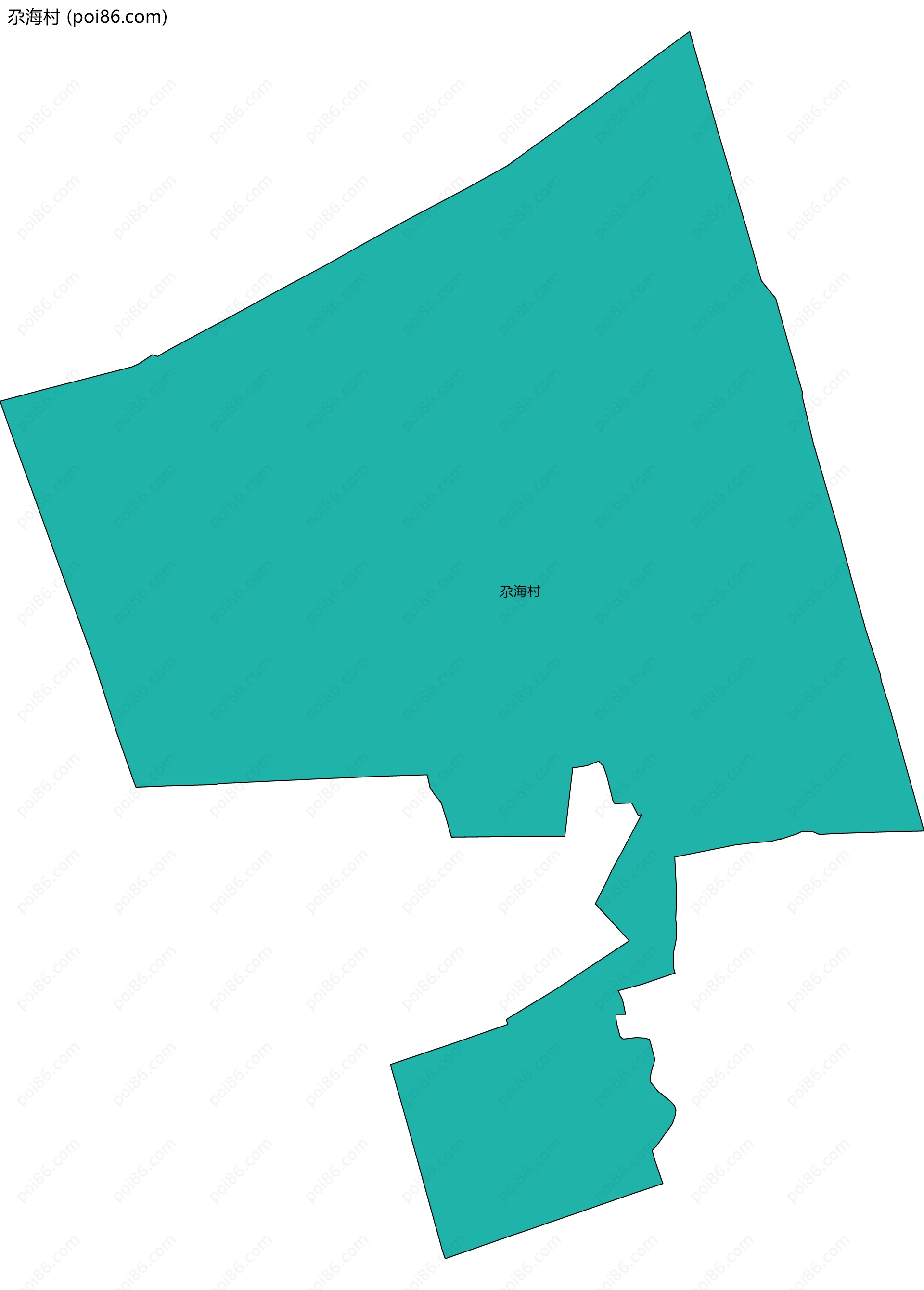 尕海村边界地图