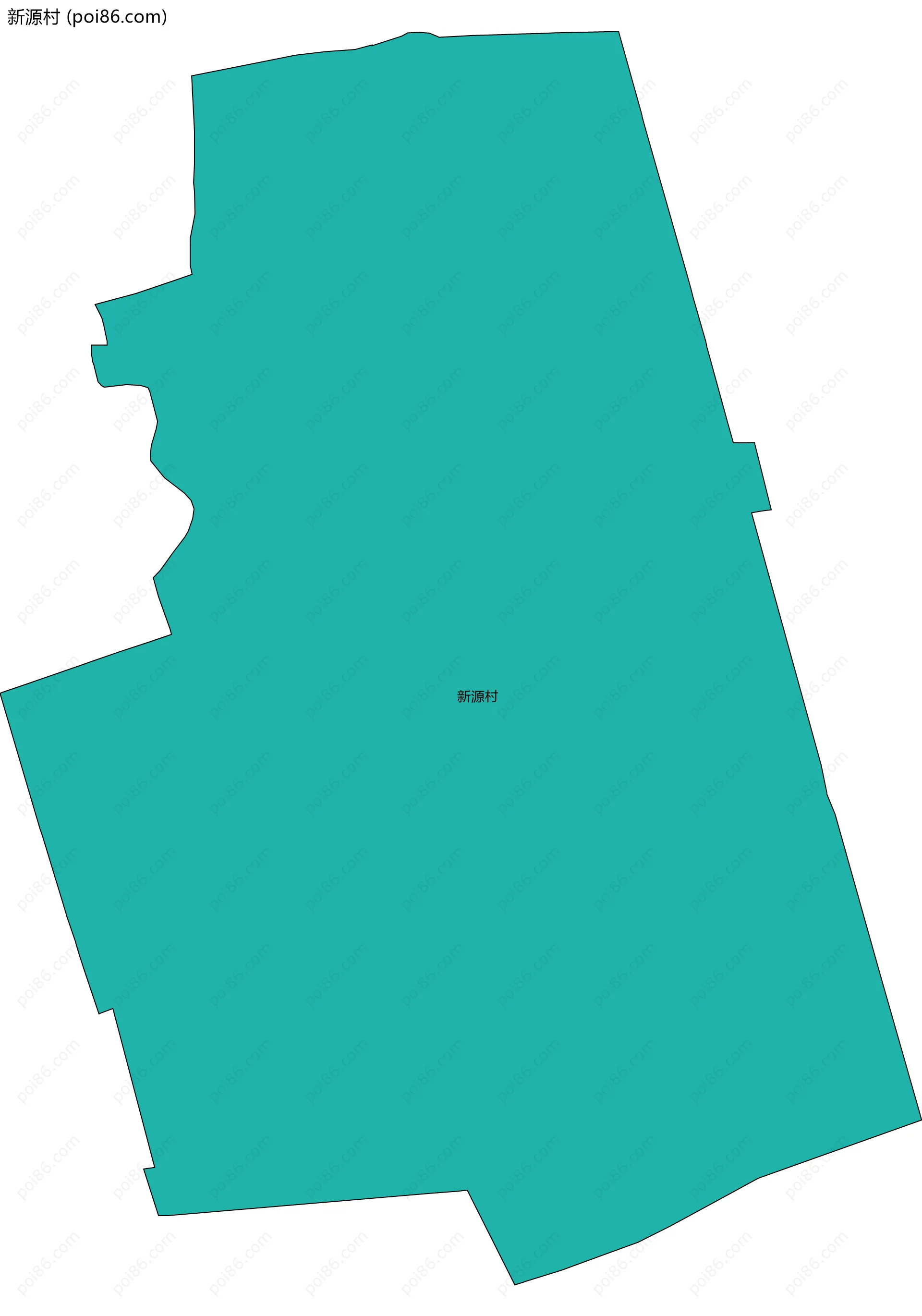 新源村边界地图