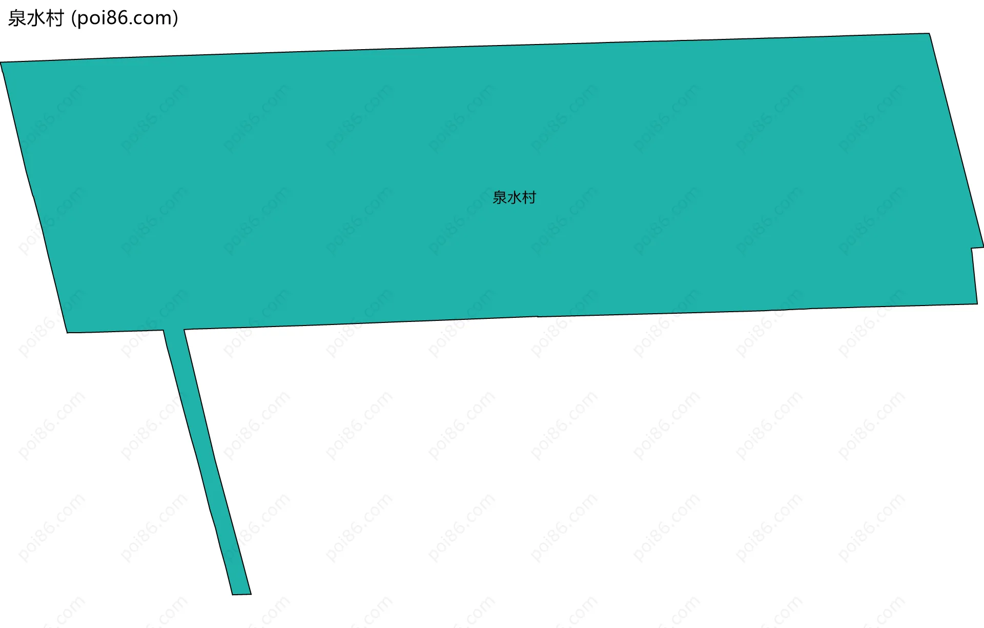 泉水村边界地图