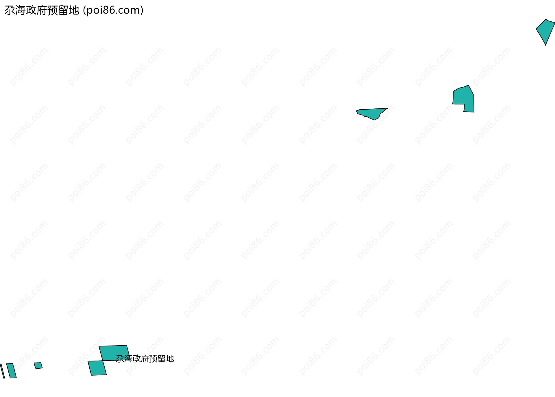 尕海政府预留地边界地图