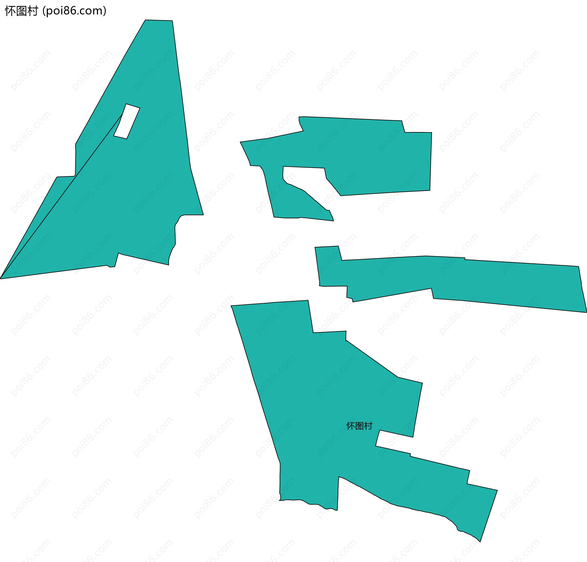 怀图村边界地图