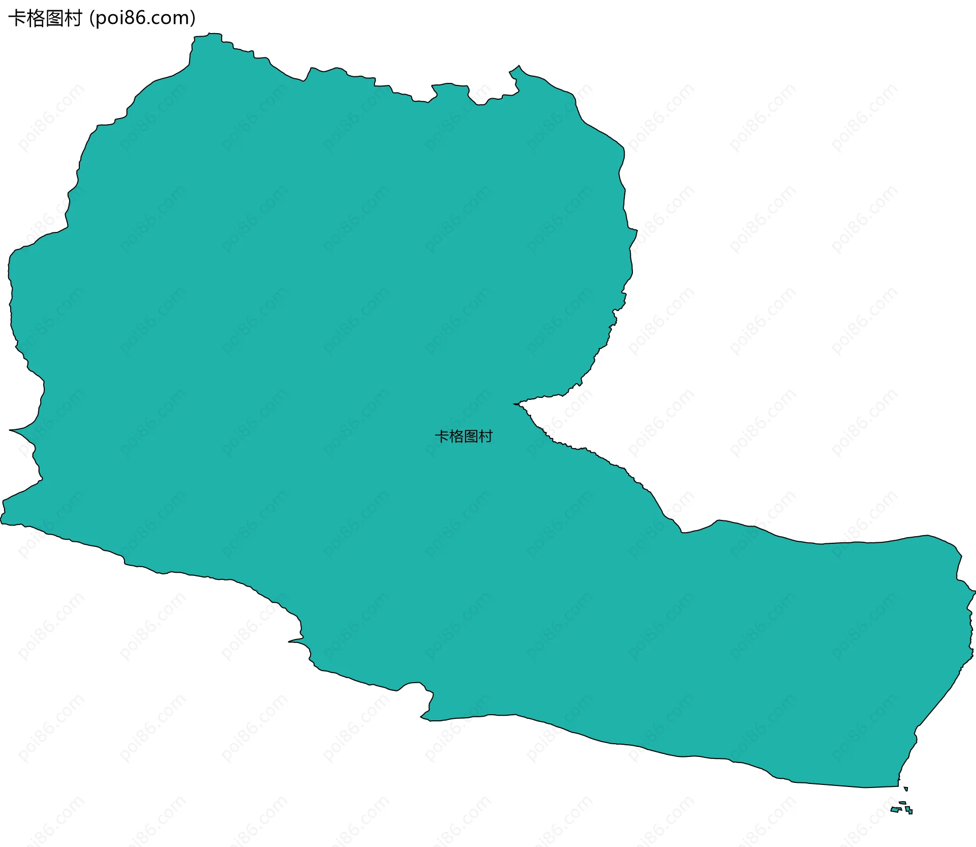 卡格图村边界地图