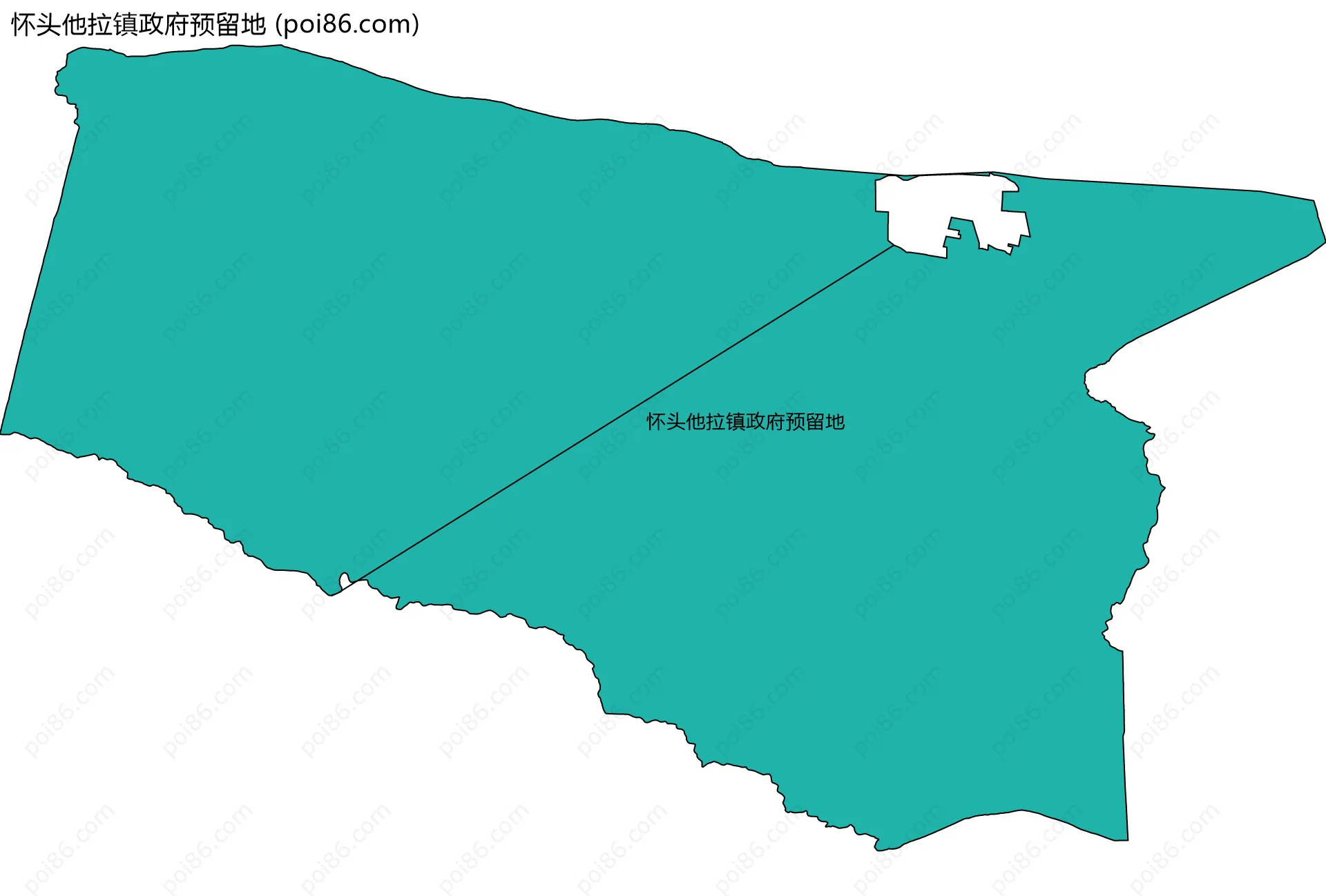 怀头他拉镇政府预留地边界地图