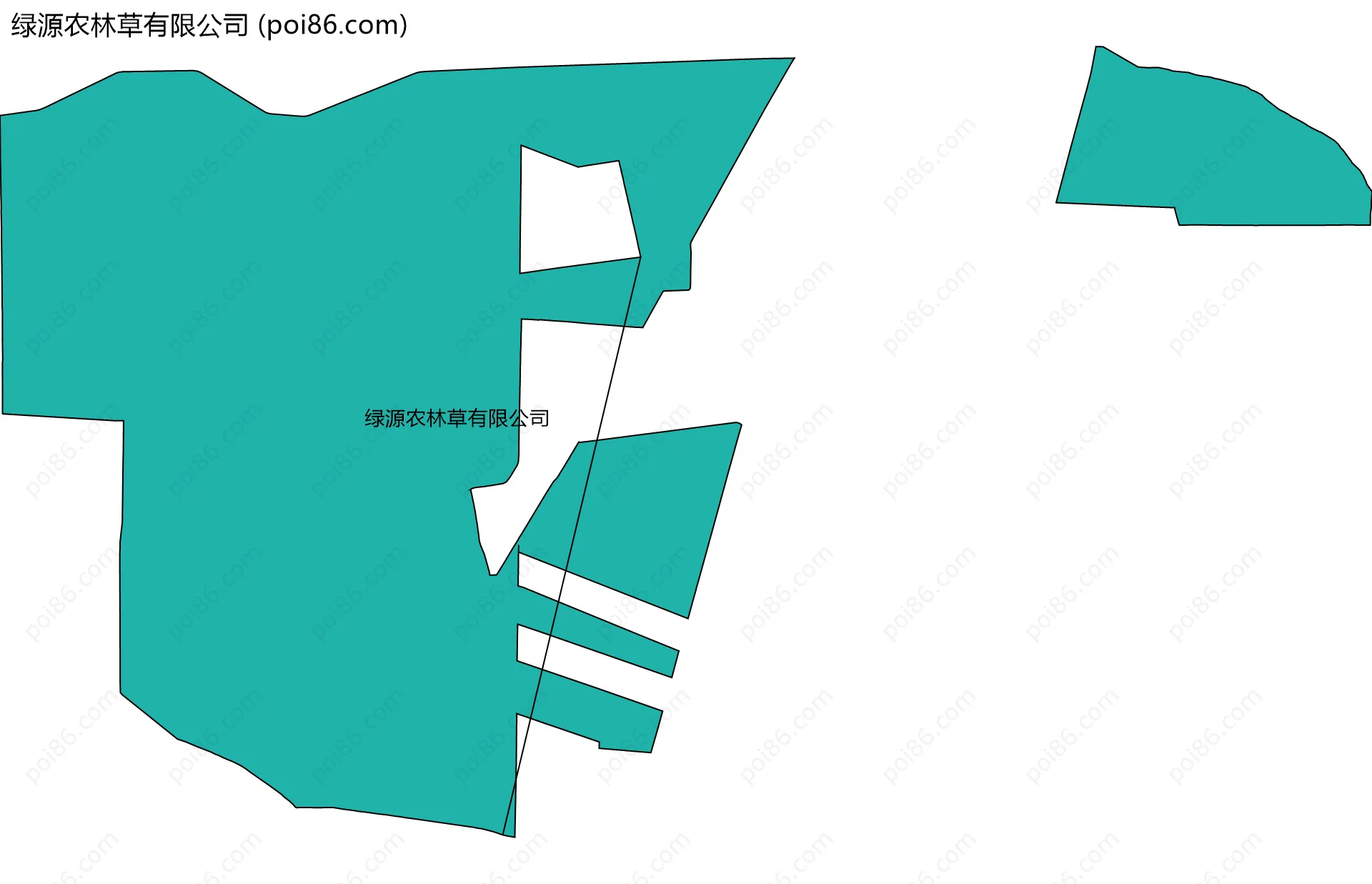 绿源农林草有限公司边界地图
