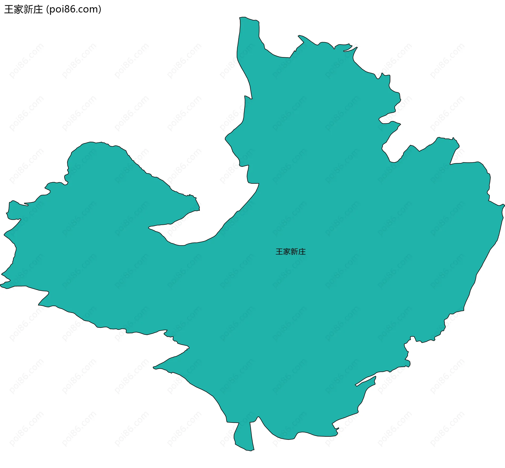 王家新庄边界地图