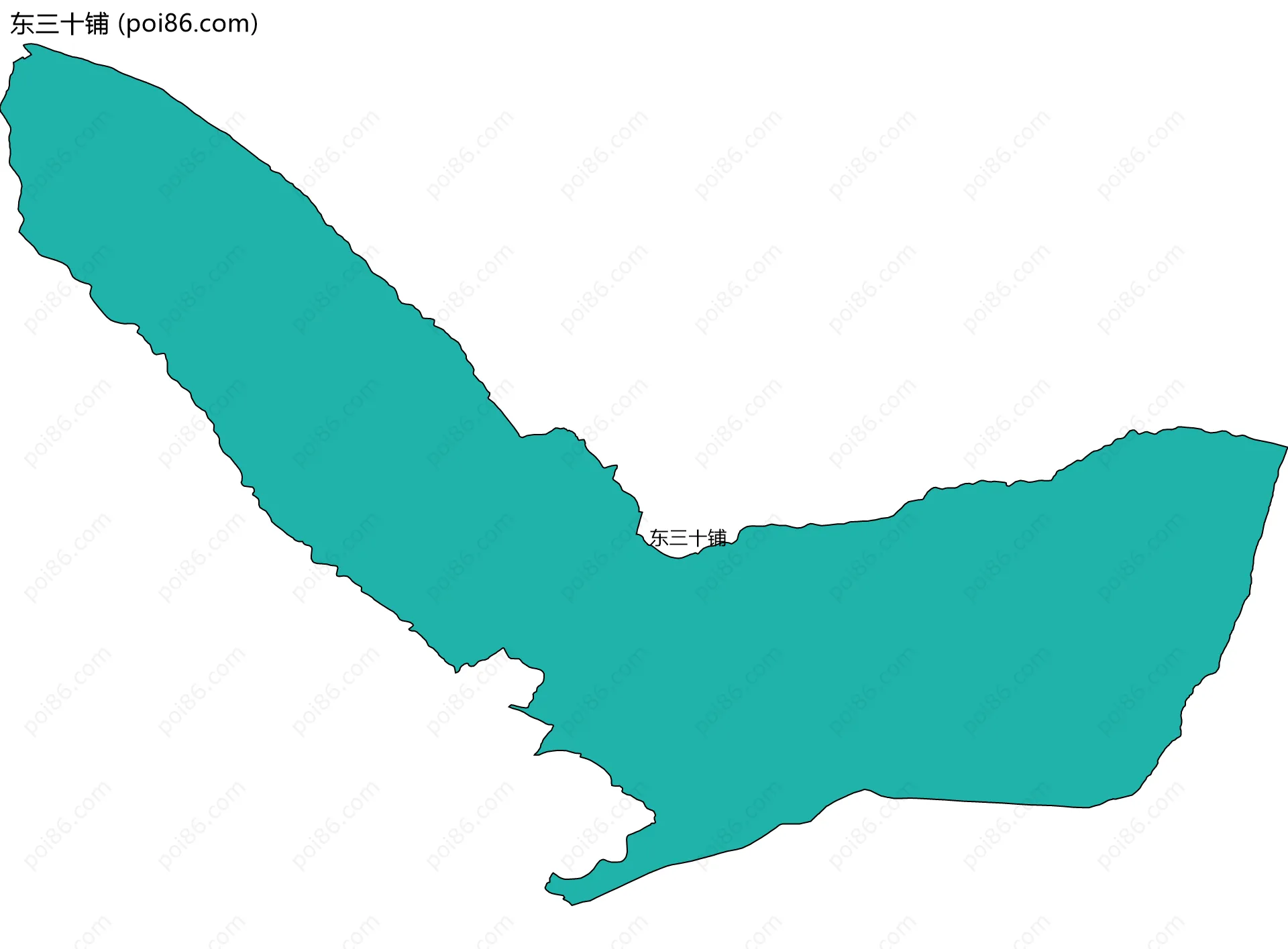 东三十铺边界地图