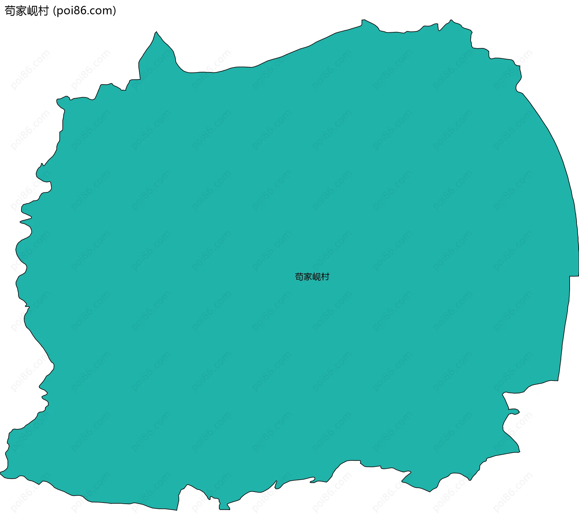 苟家岘村边界地图