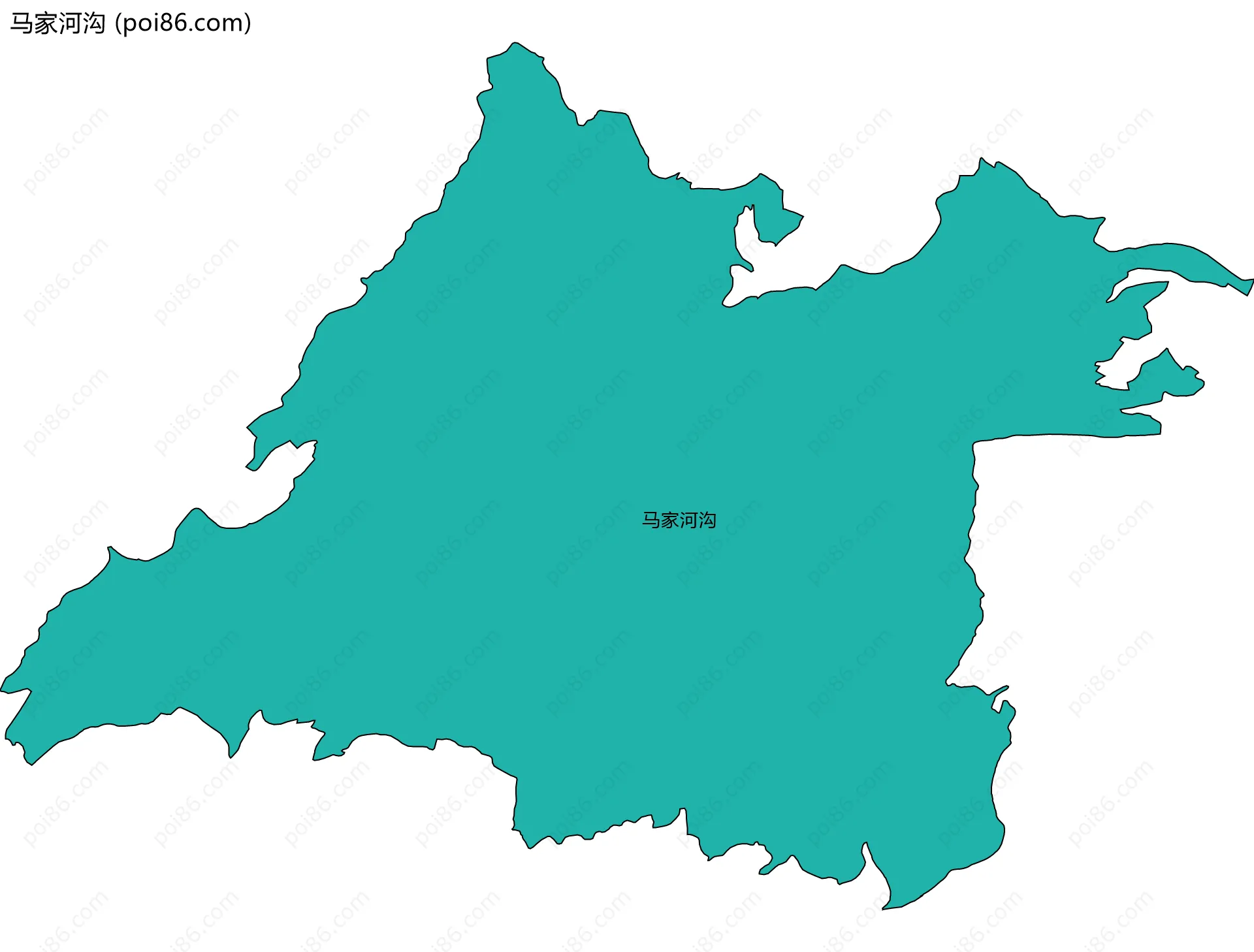 马家河沟边界地图