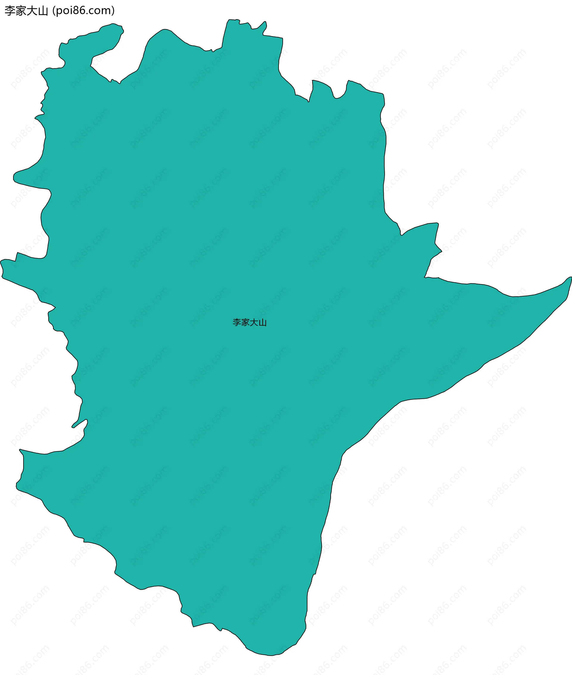 李家大山边界地图