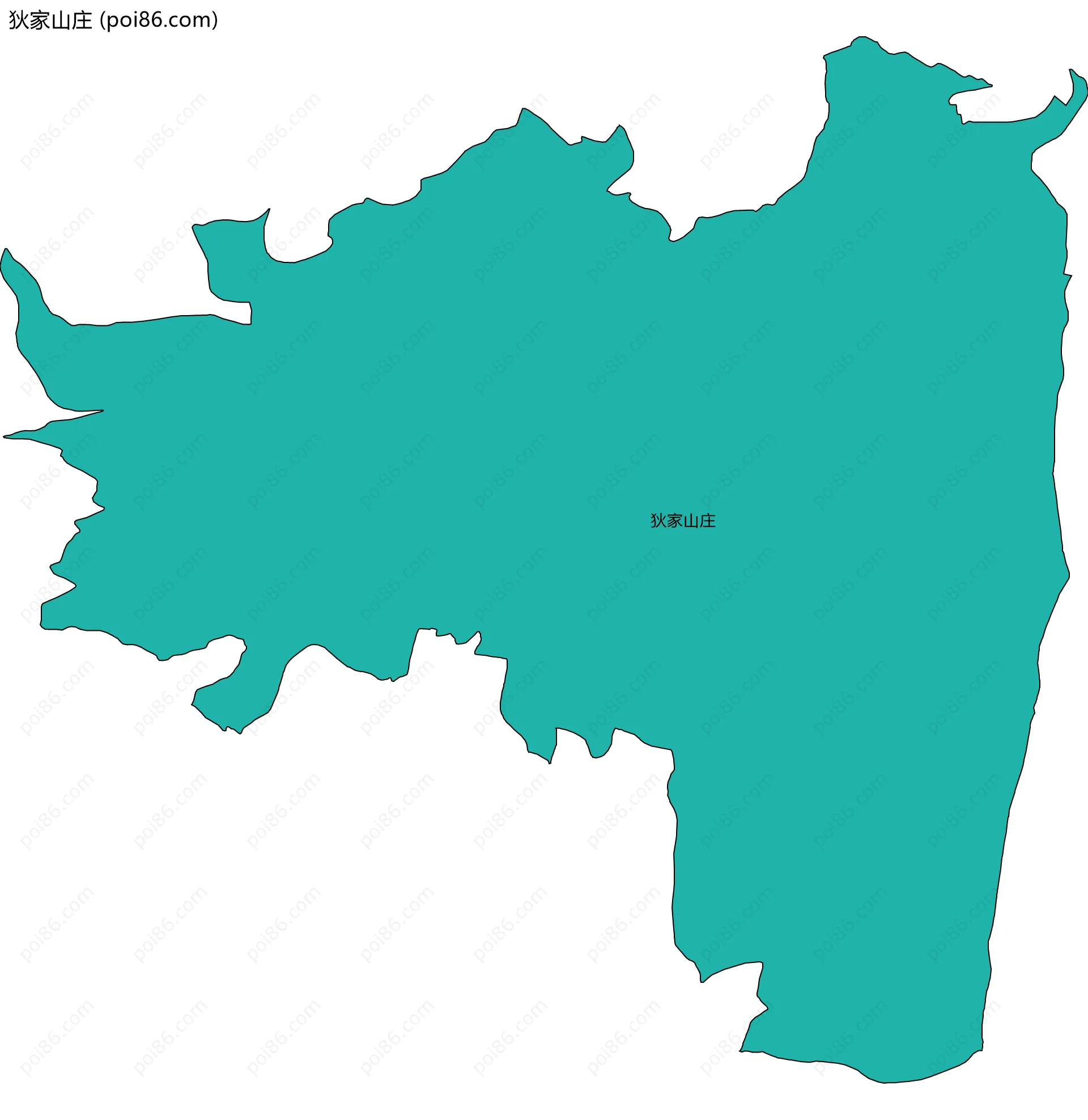 狄家山庄边界地图