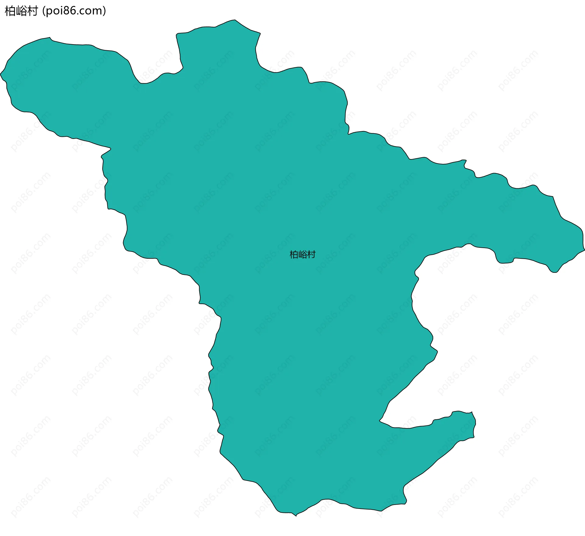 柏峪村边界地图