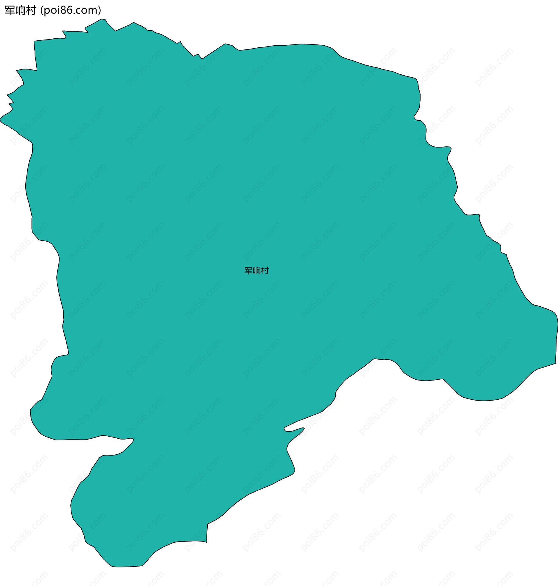 军响村边界地图