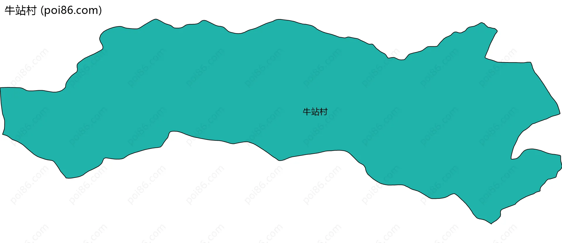 牛站村边界地图