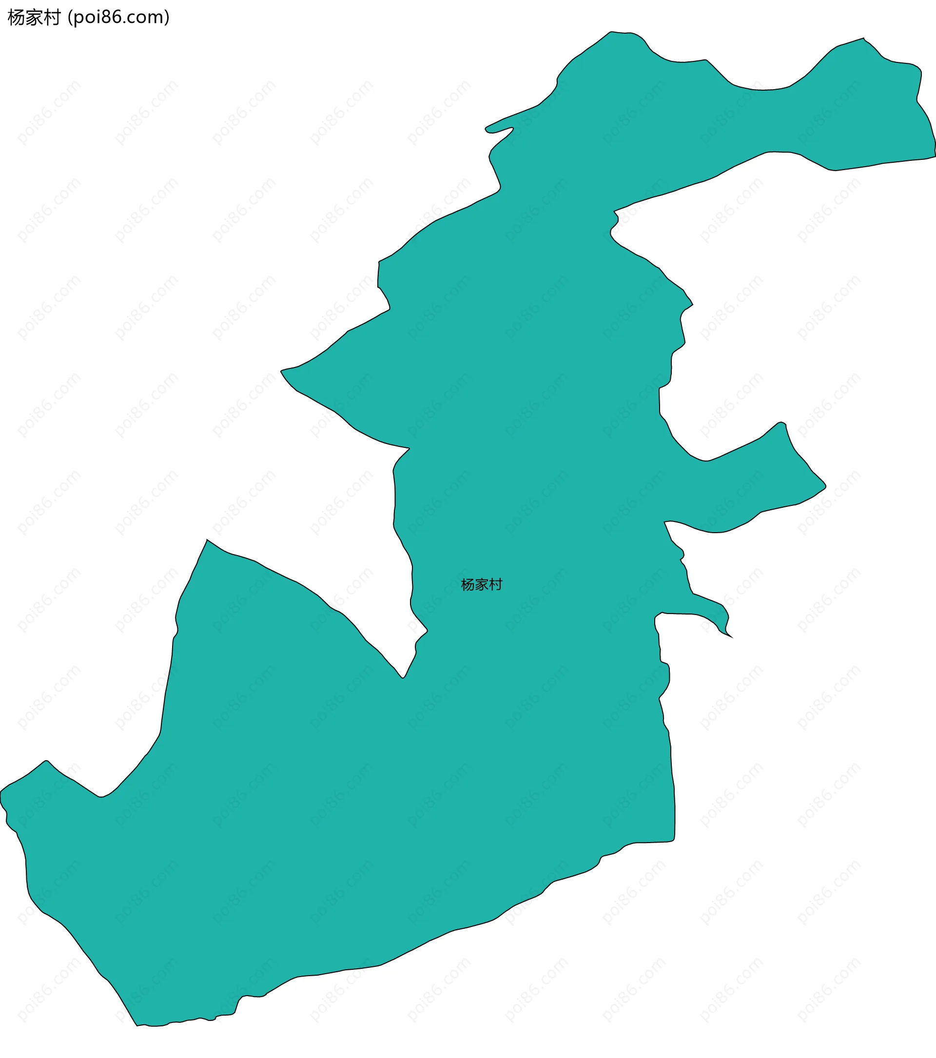 杨家村边界地图