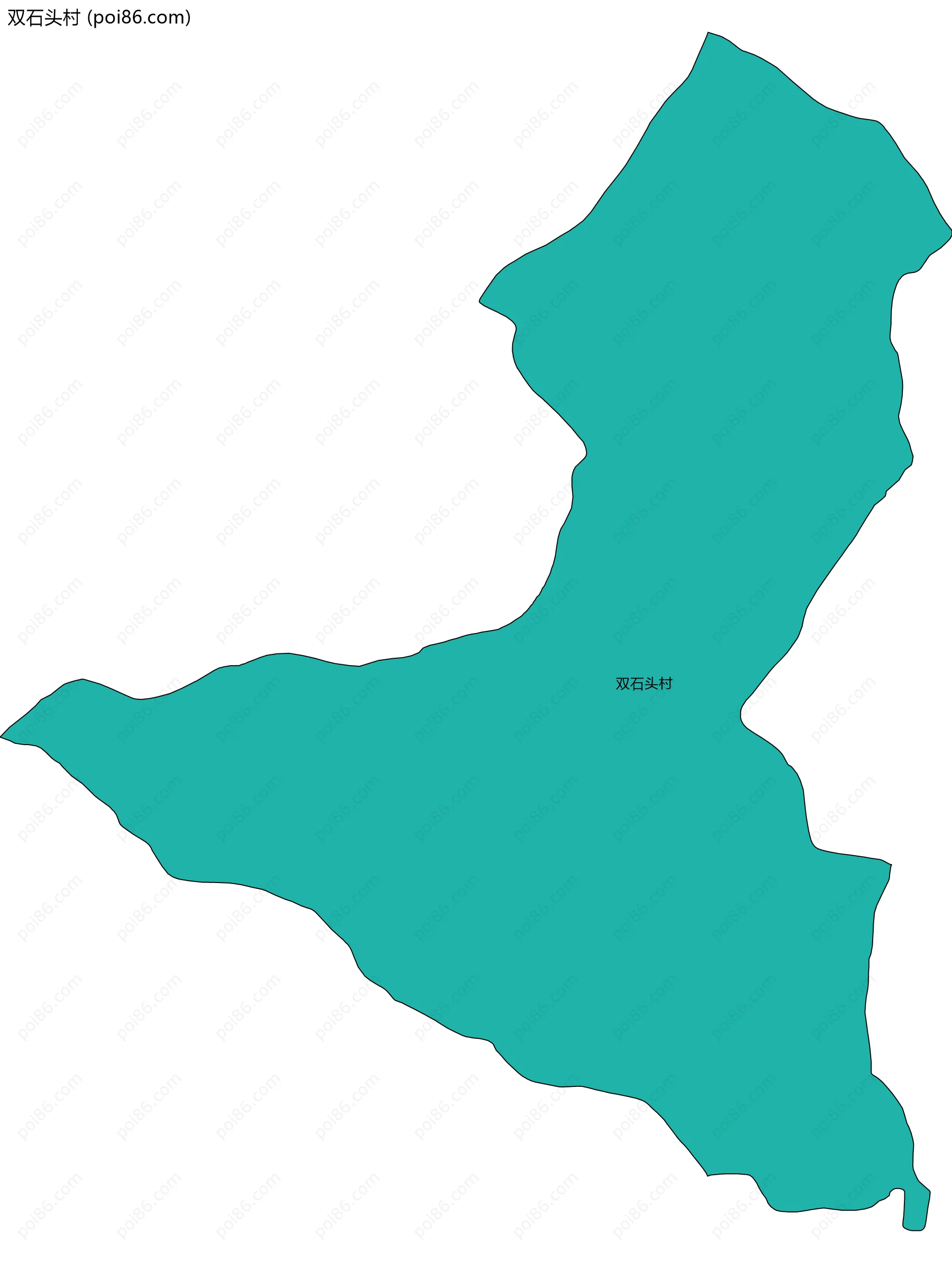 双石头村边界地图