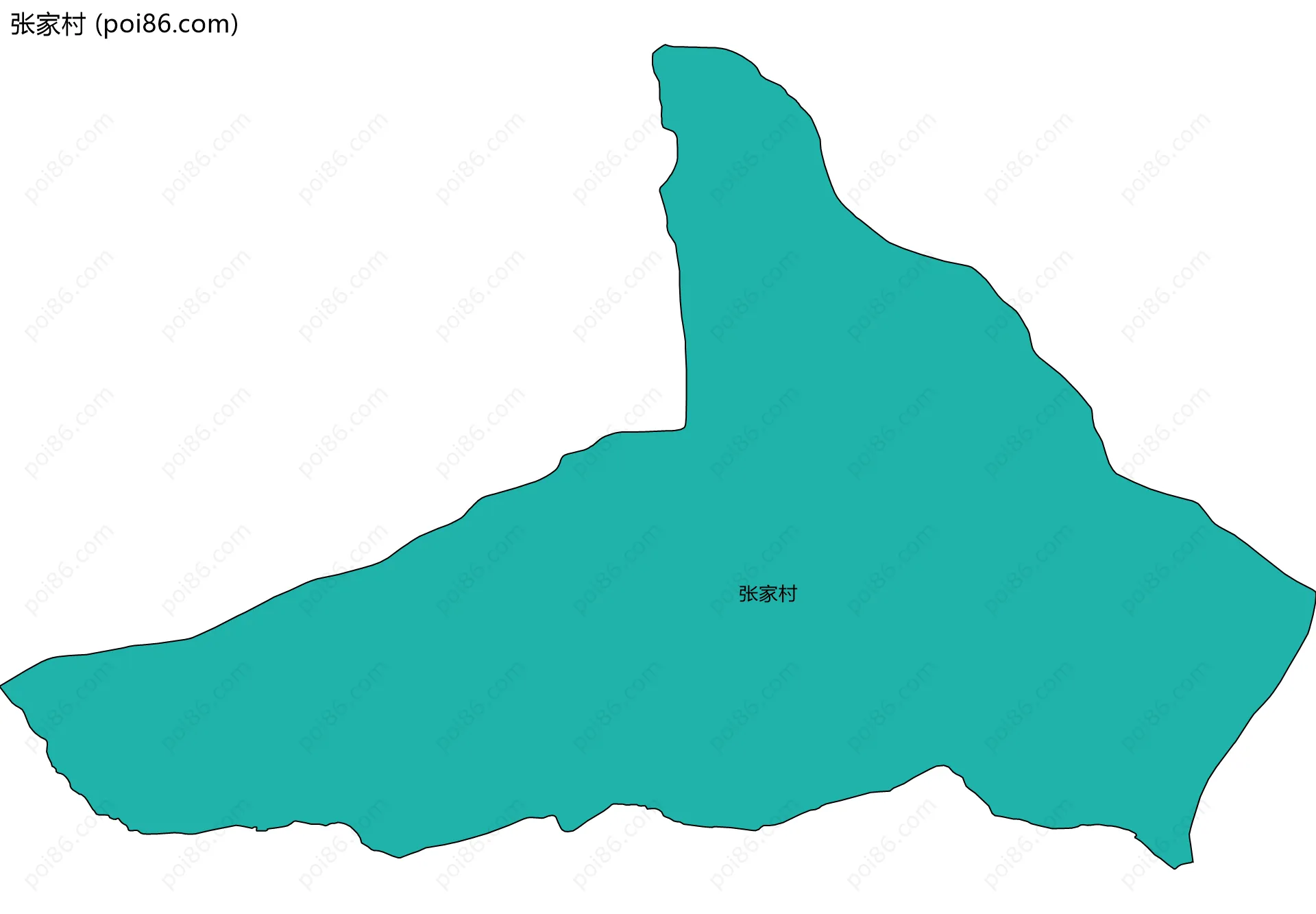 张家村边界地图