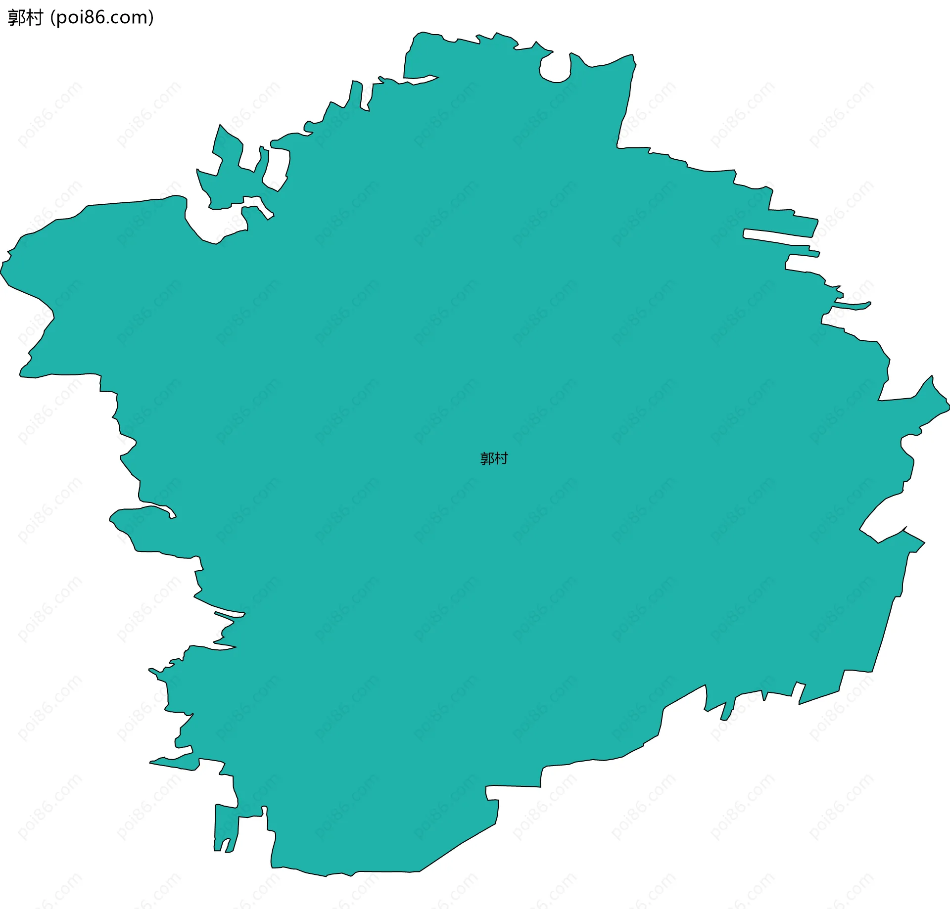 郭村边界地图