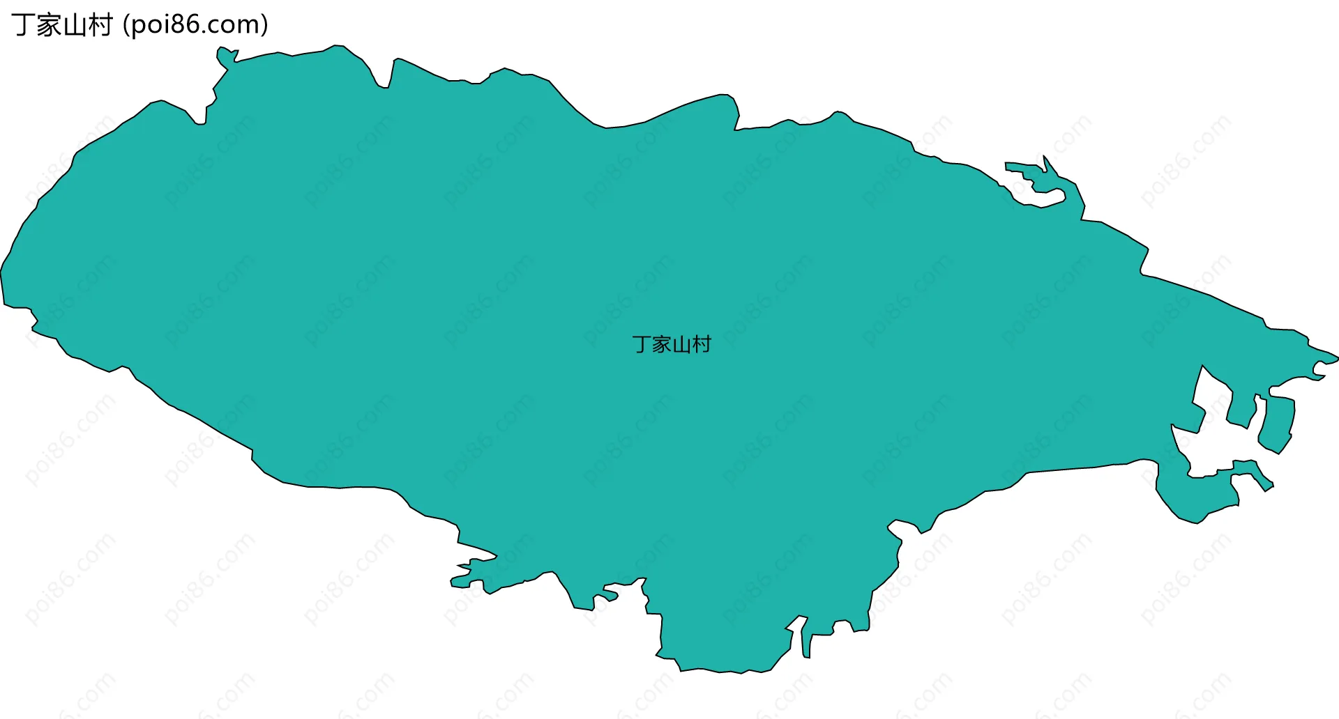 丁家山村边界地图