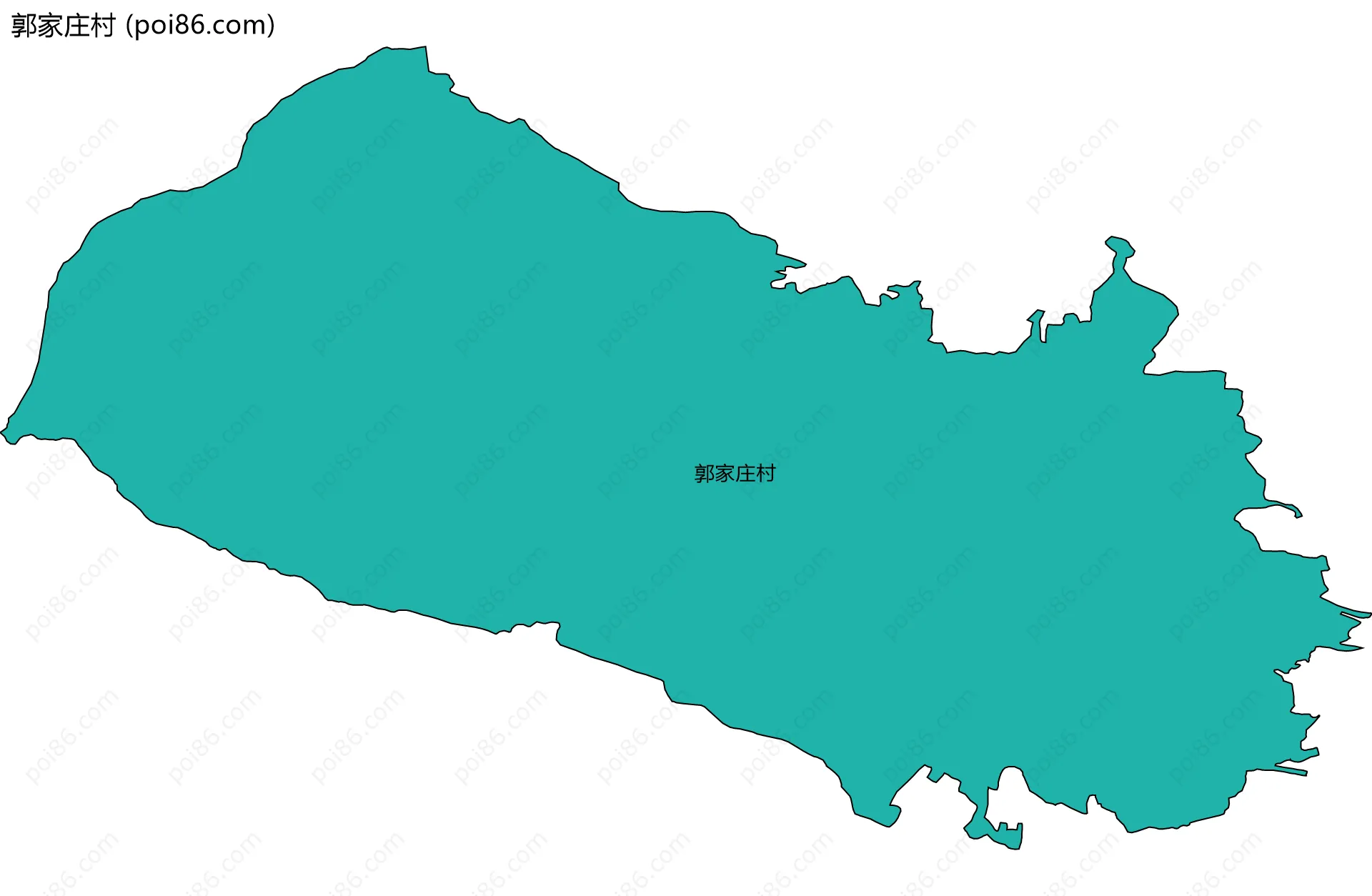 郭家庄村边界地图