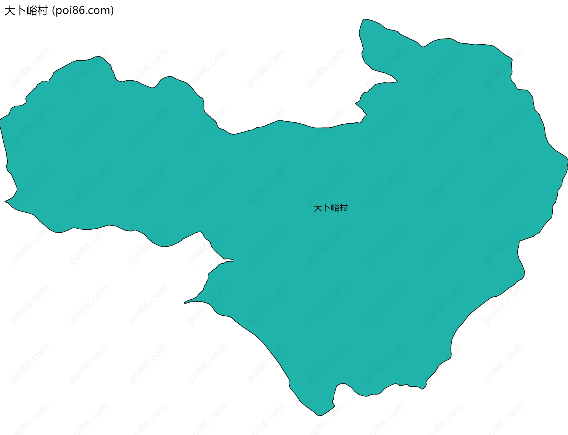 大卜峪村边界地图