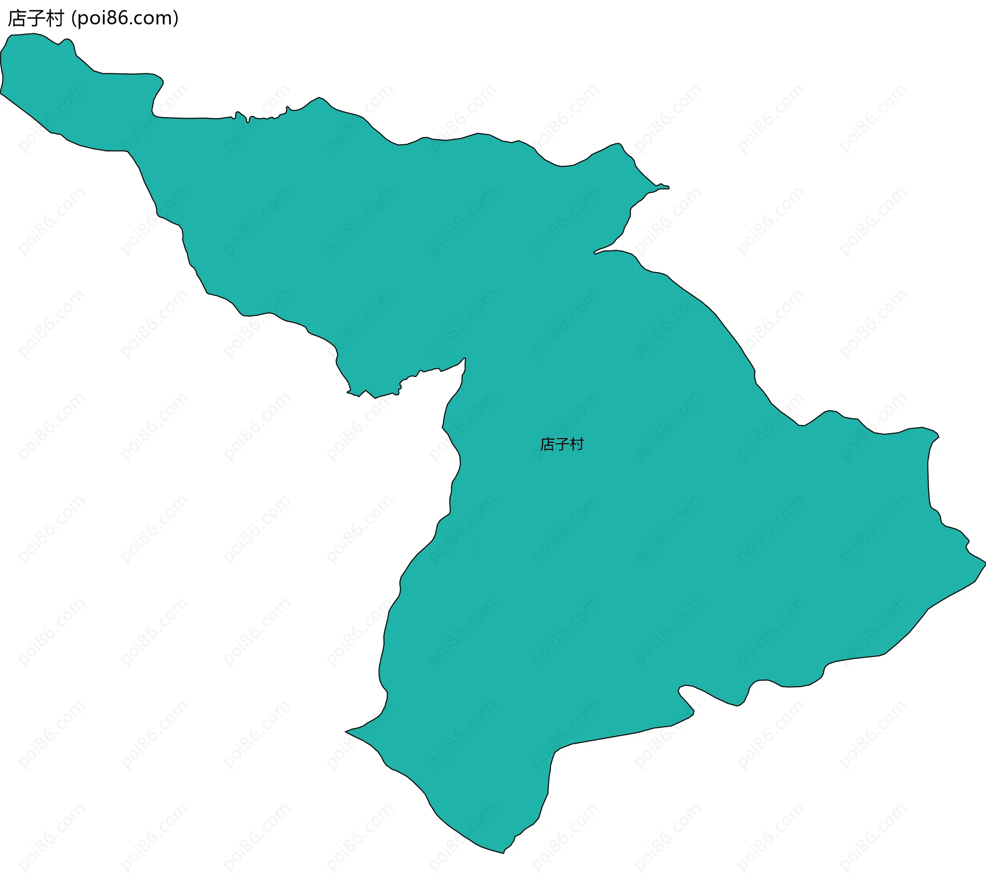 店子村边界地图