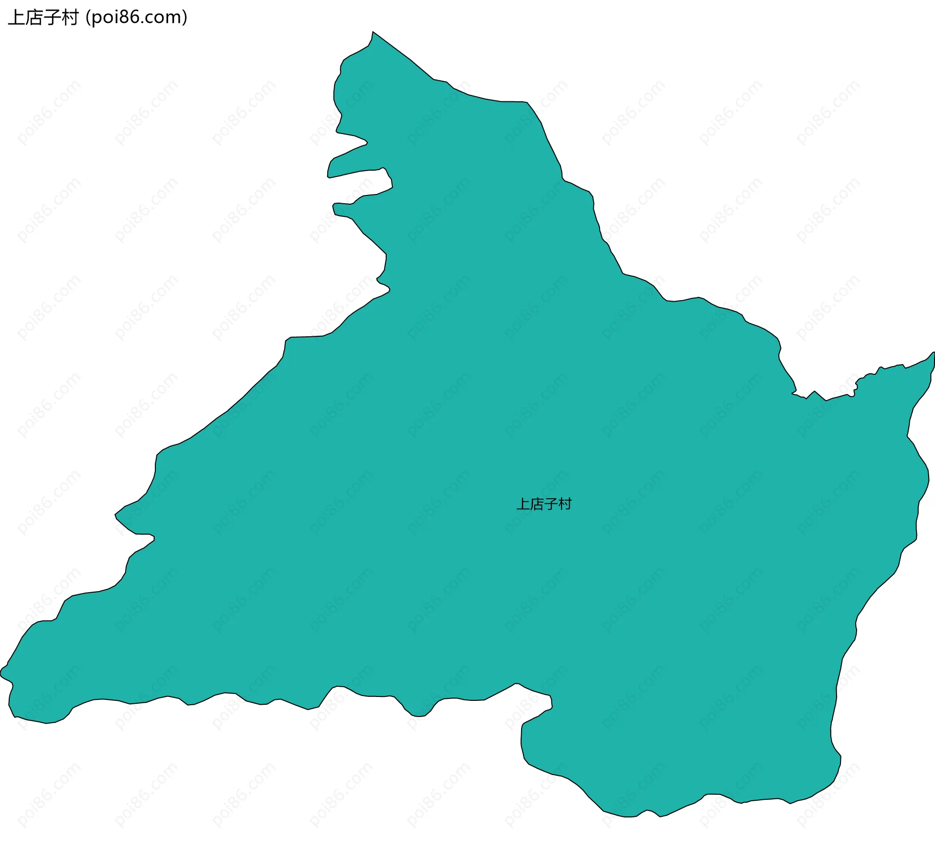 上店子村边界地图