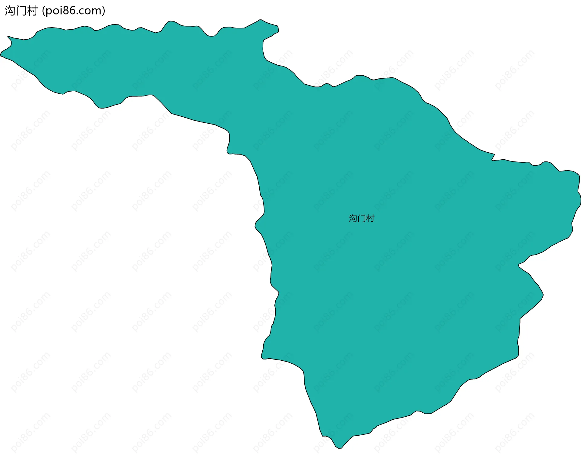 沟门村边界地图