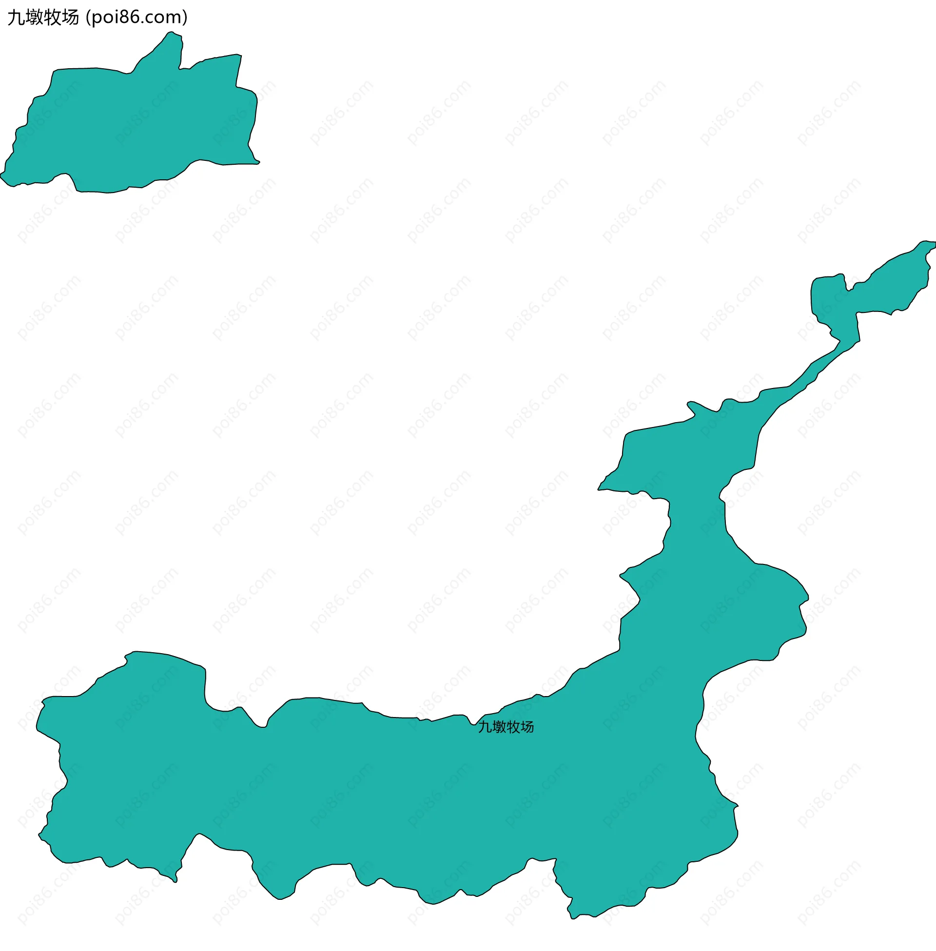 九墩牧场边界地图