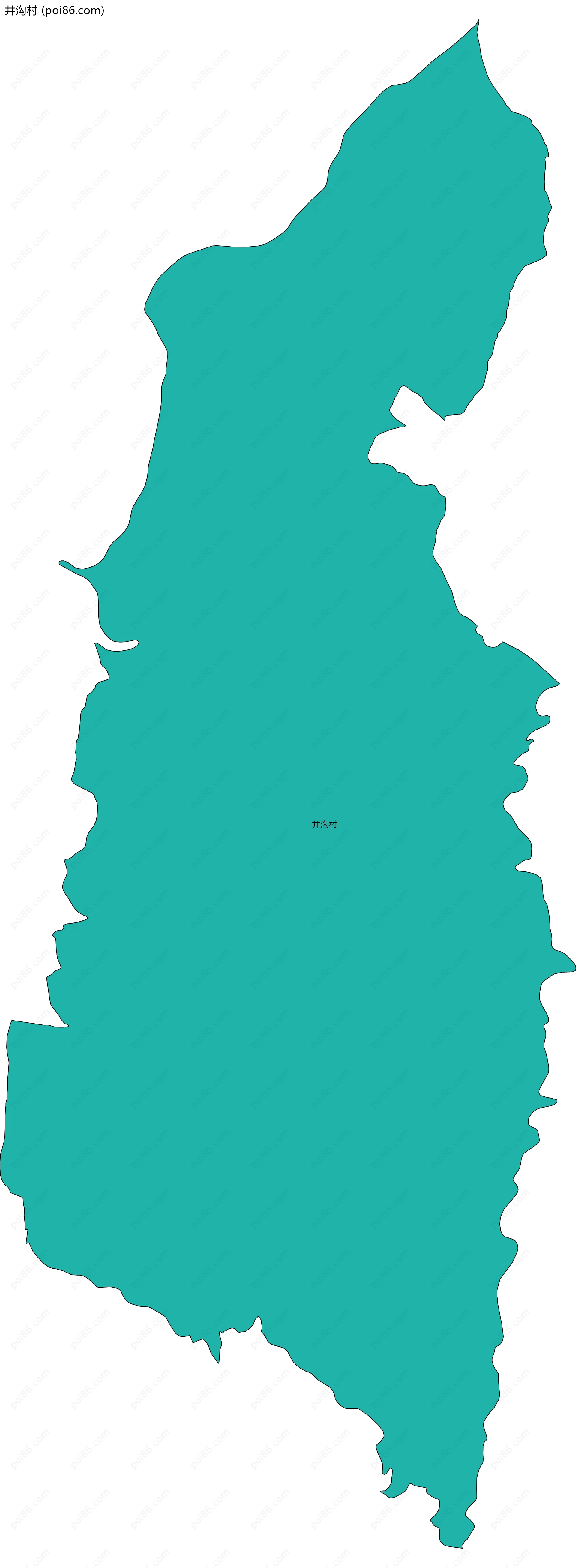 井沟村边界地图