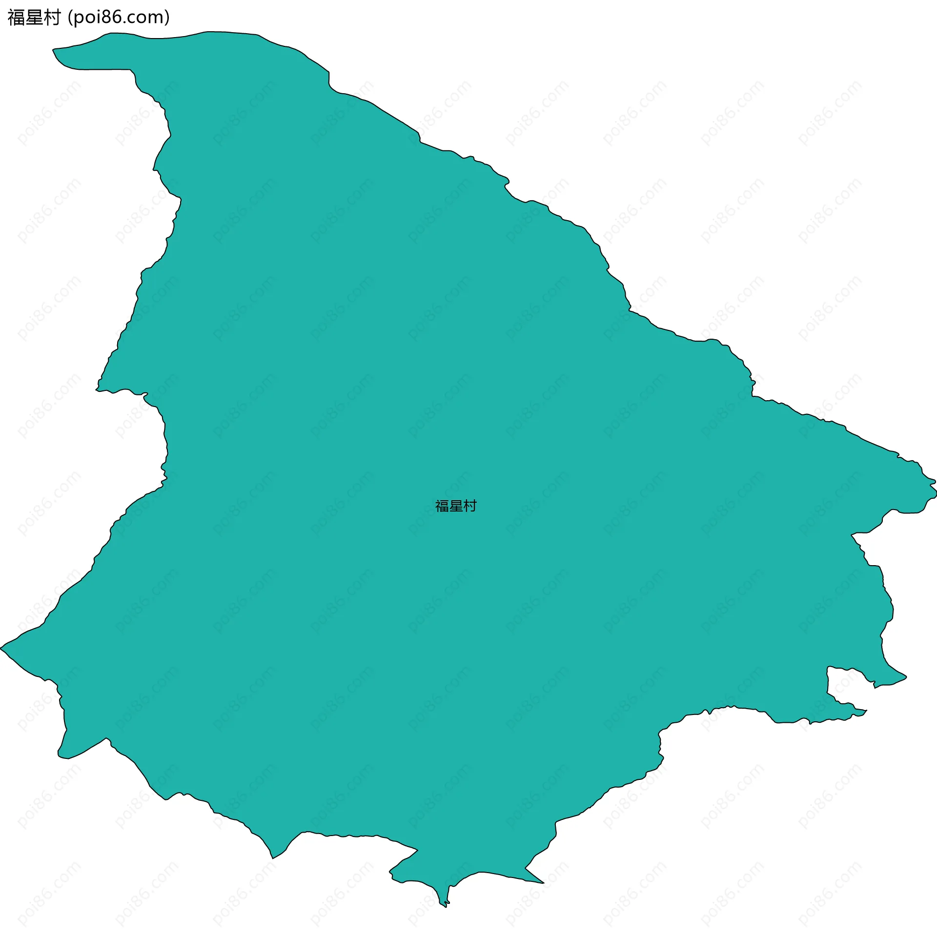 福星村边界地图