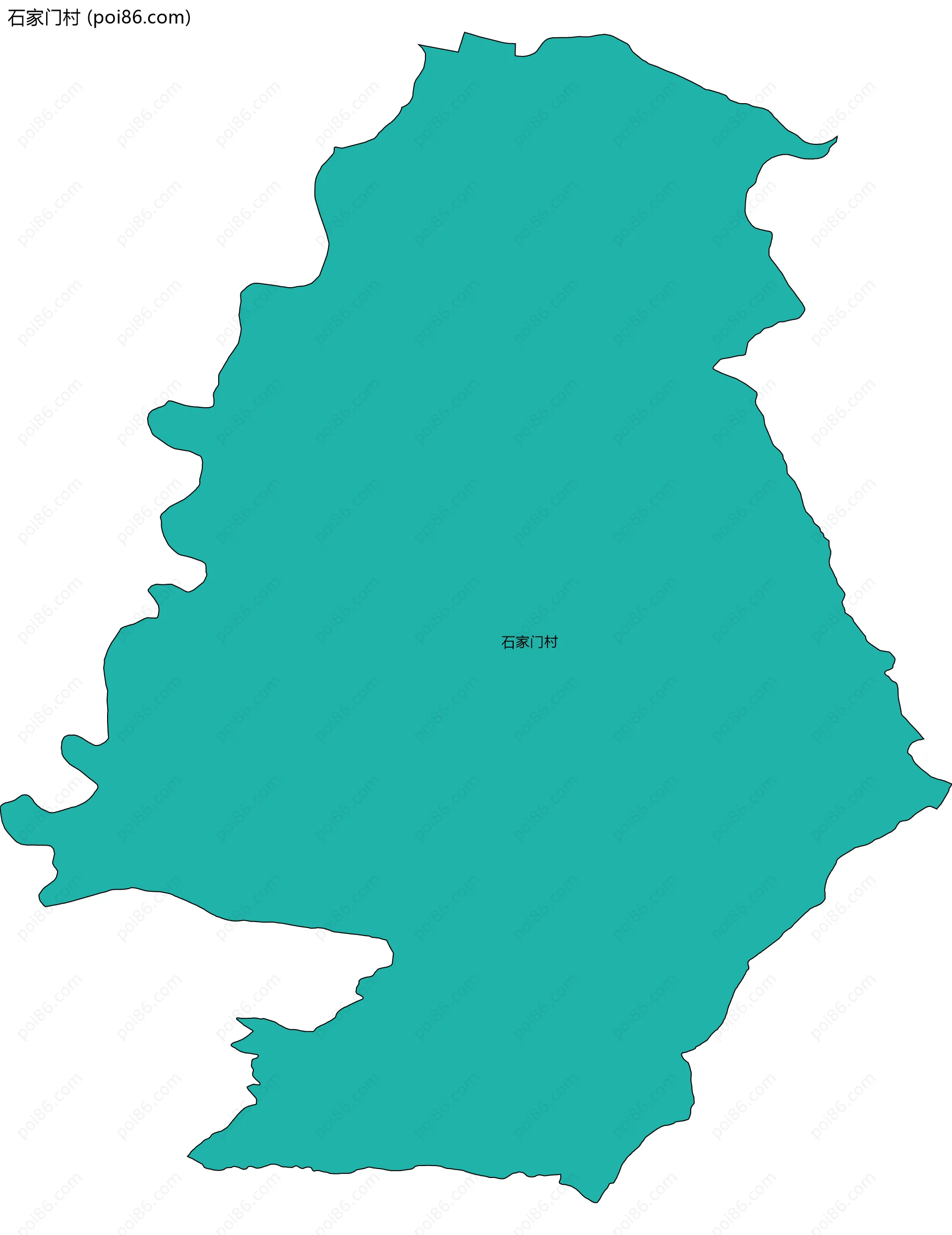 石家门村边界地图