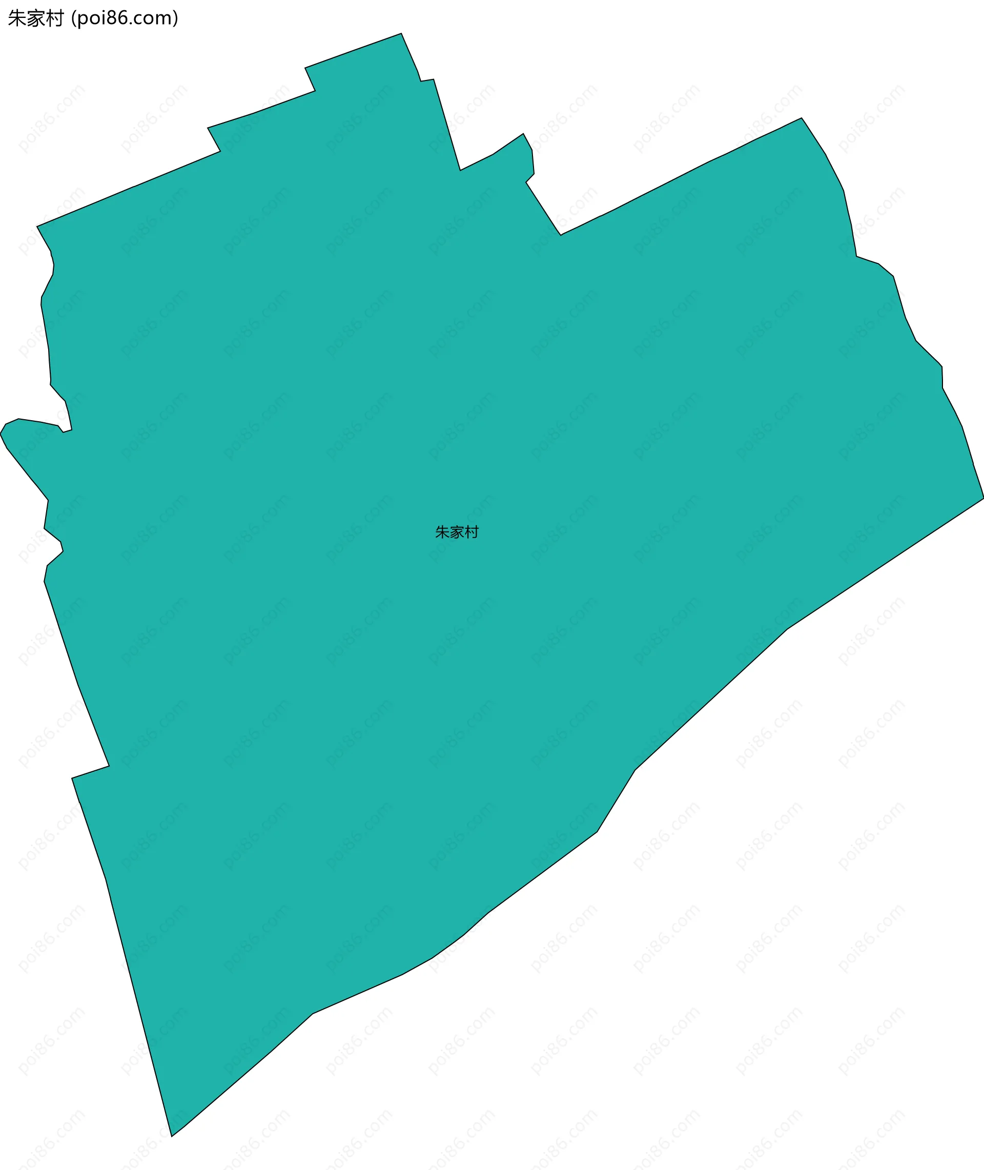 朱家村边界地图
