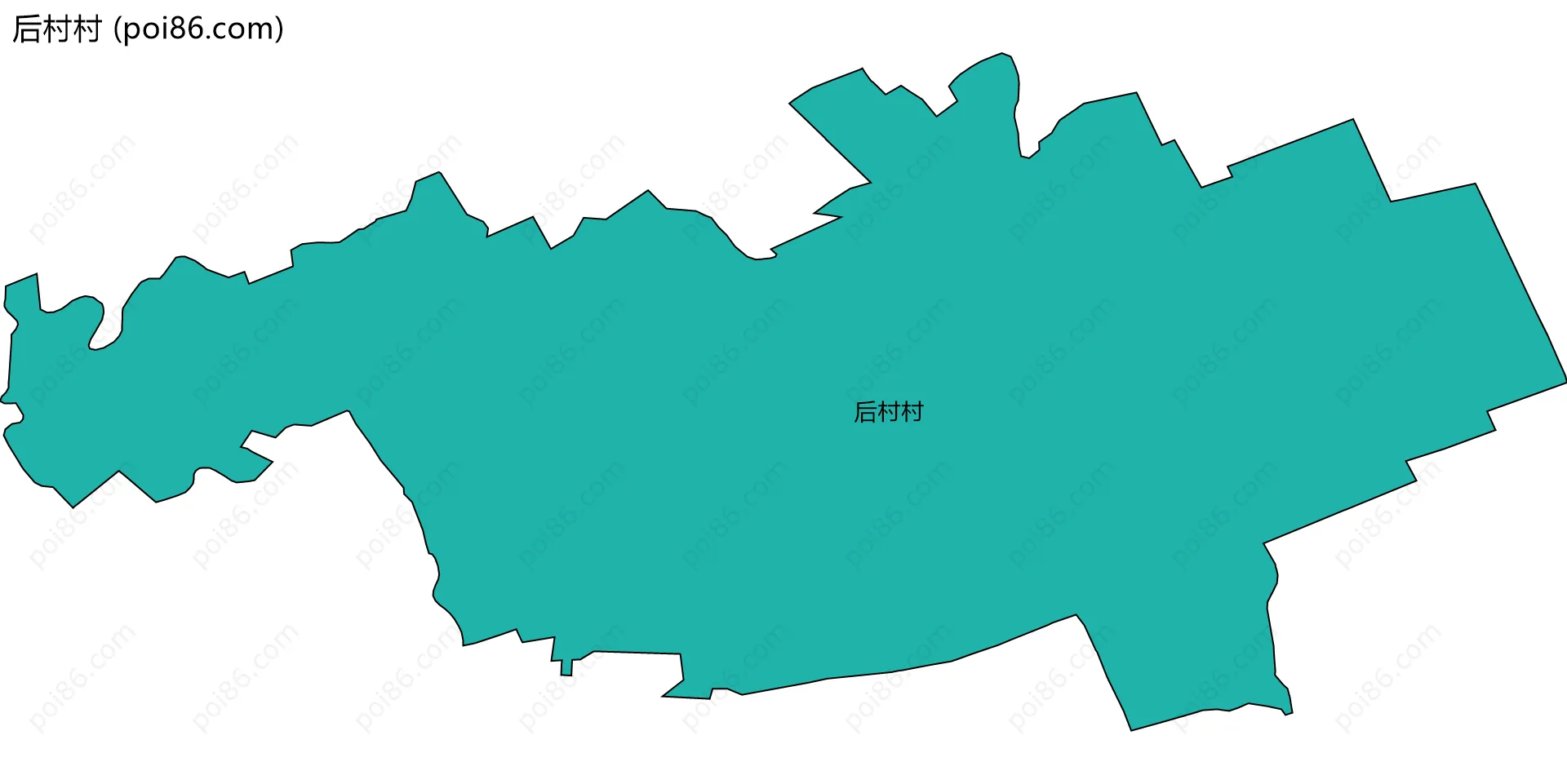 后村村边界地图