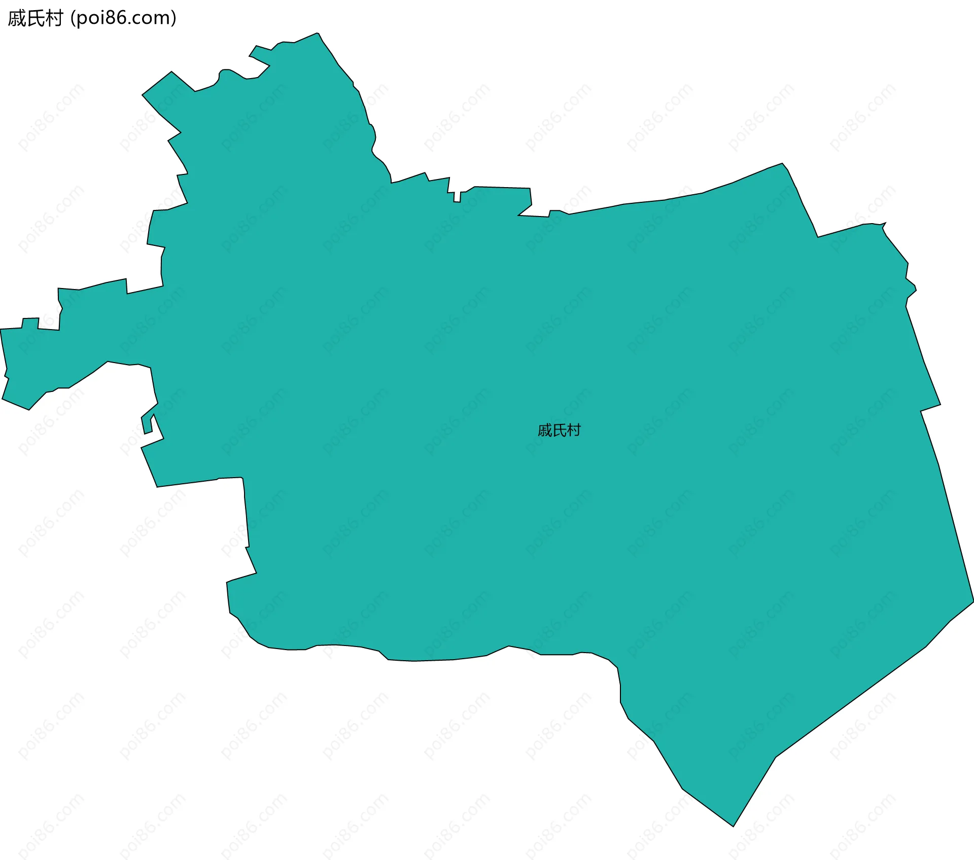 戚氏村边界地图