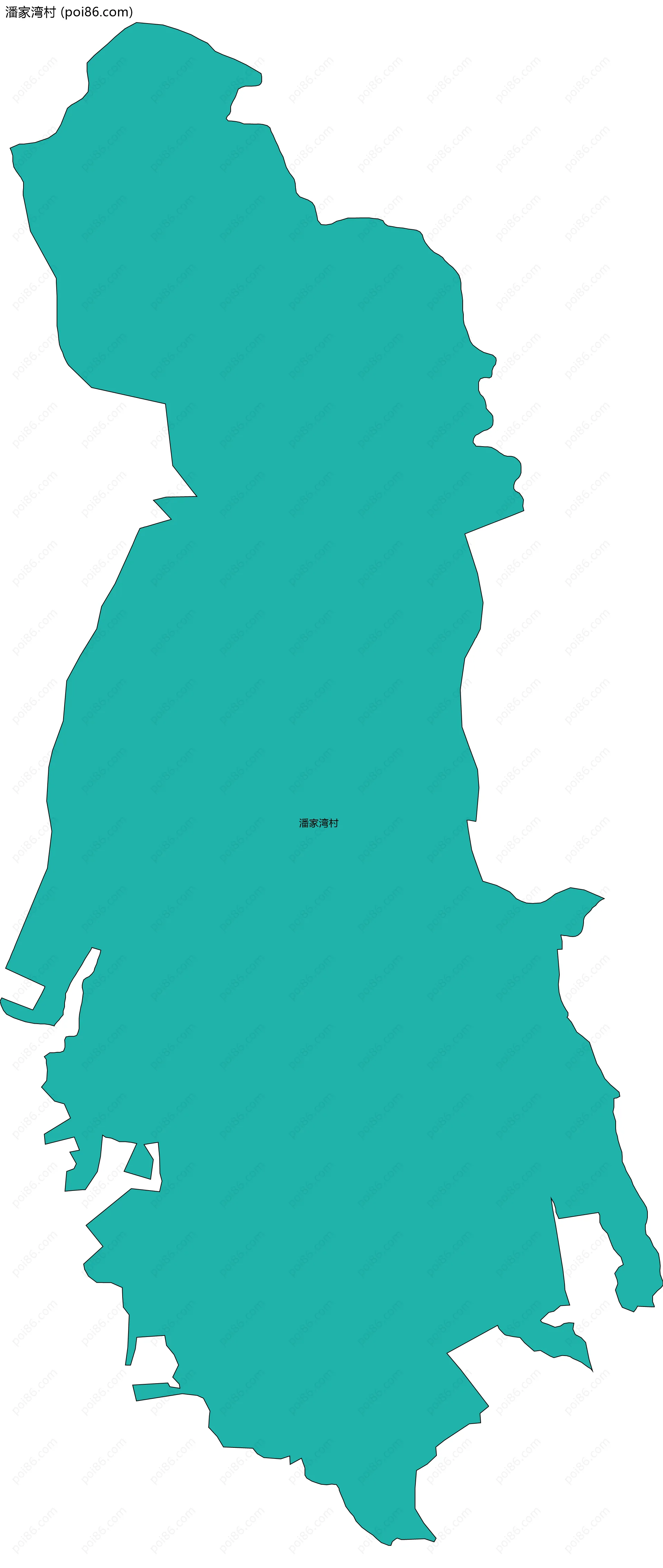 潘家湾村边界地图