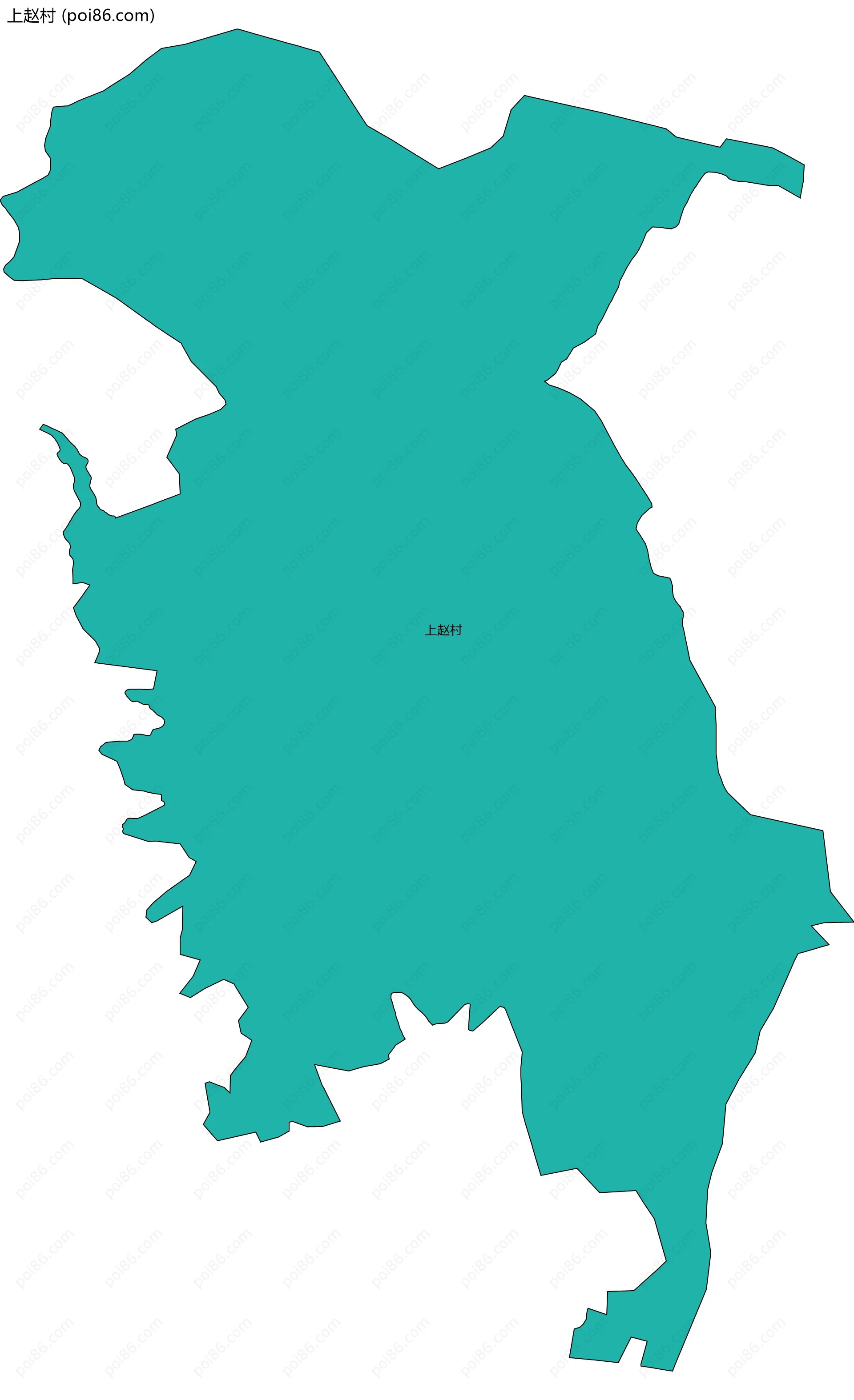 上赵村边界地图