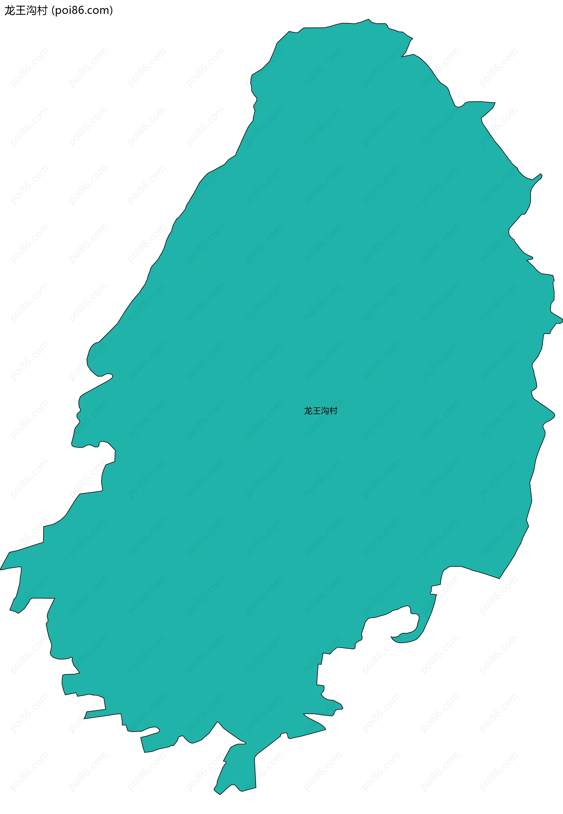 龙王沟村边界地图