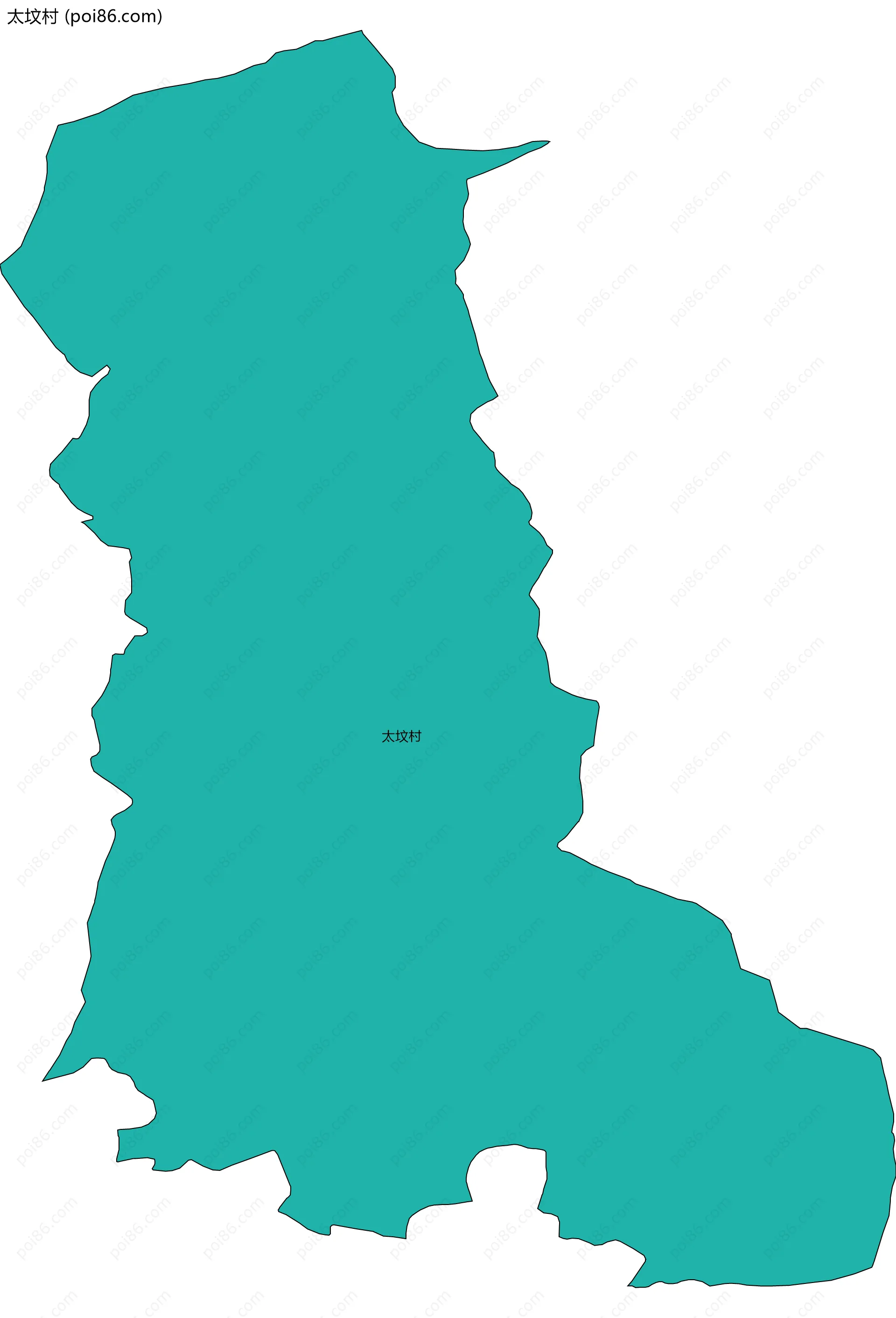 太坟村边界地图