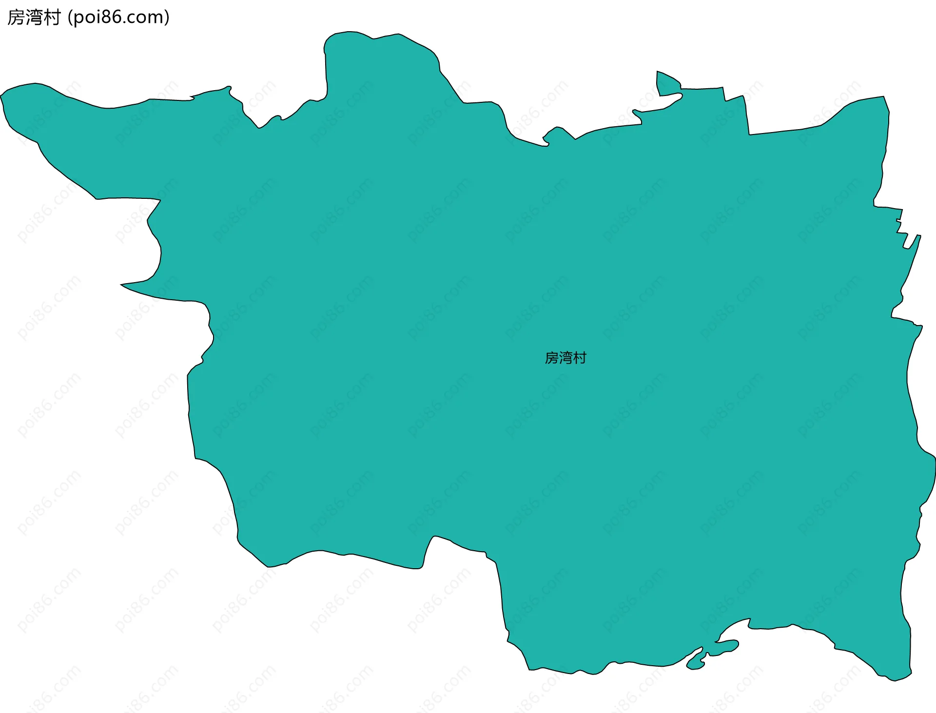 房湾村边界地图