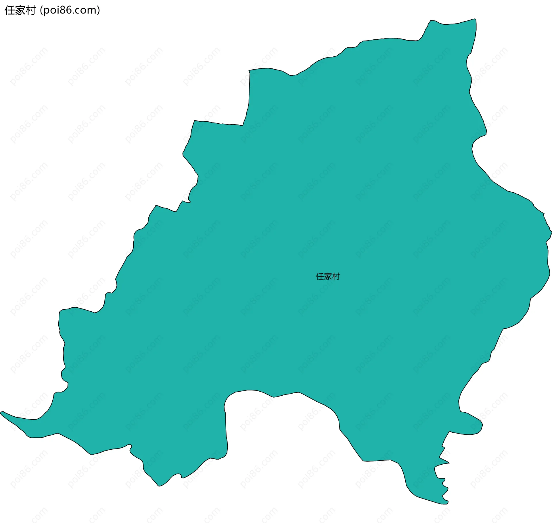 任家村边界地图