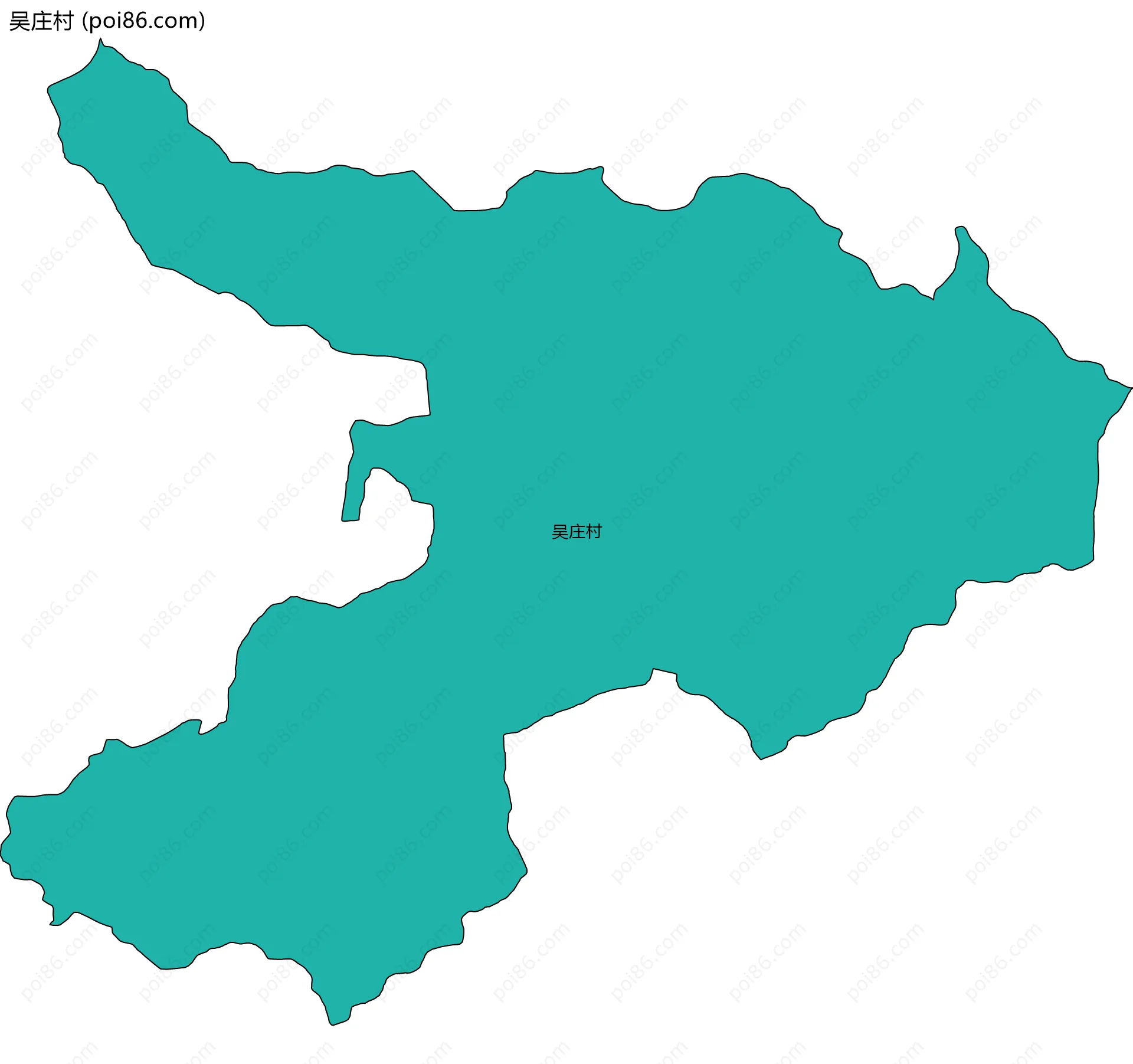 吴庄村边界地图