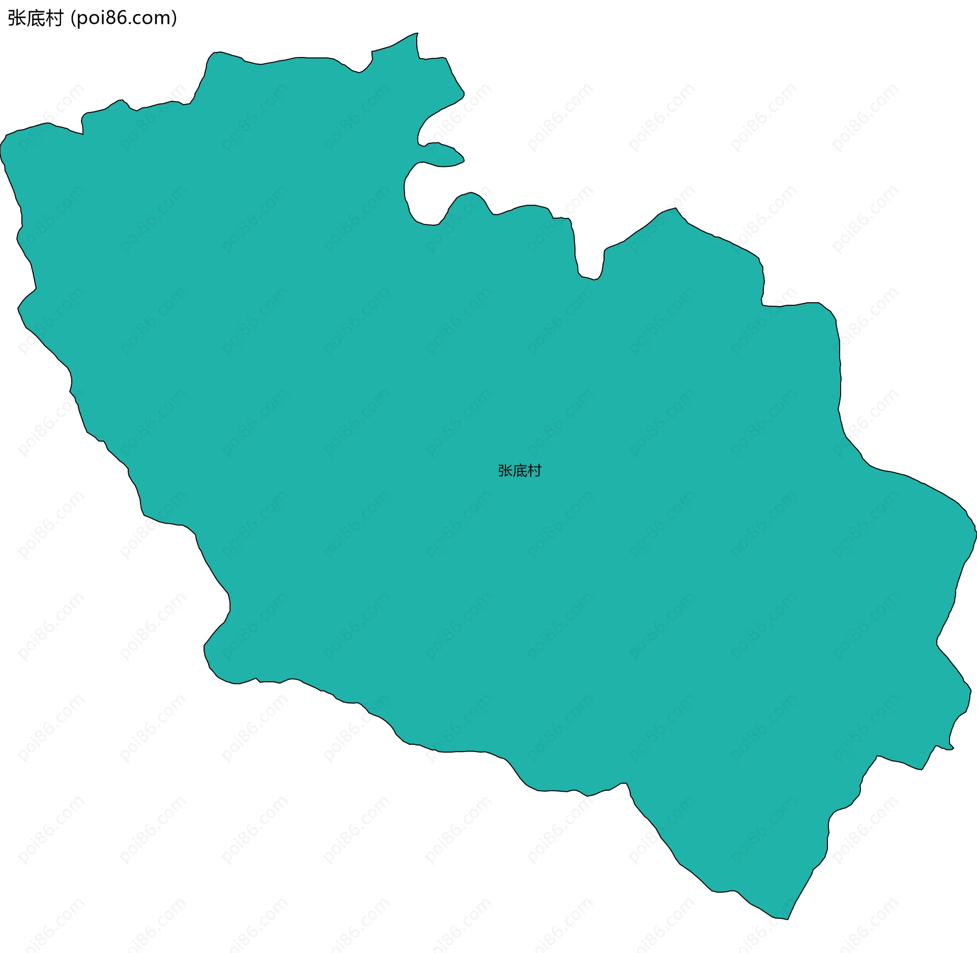 张底村边界地图